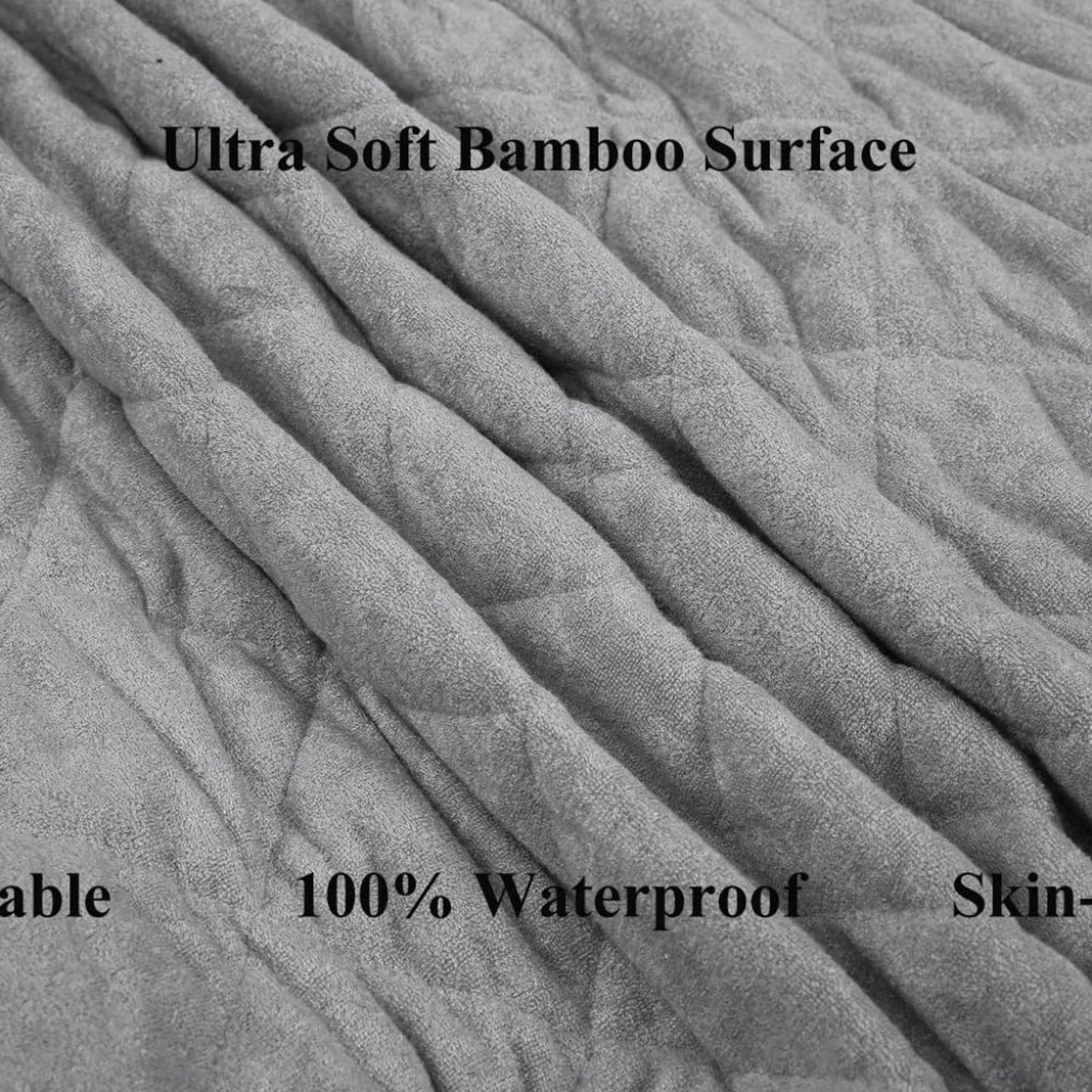 Bamboo Pack n Play Sheets Quilted, Waterproof Pack and Play Mattress Pad/Protect