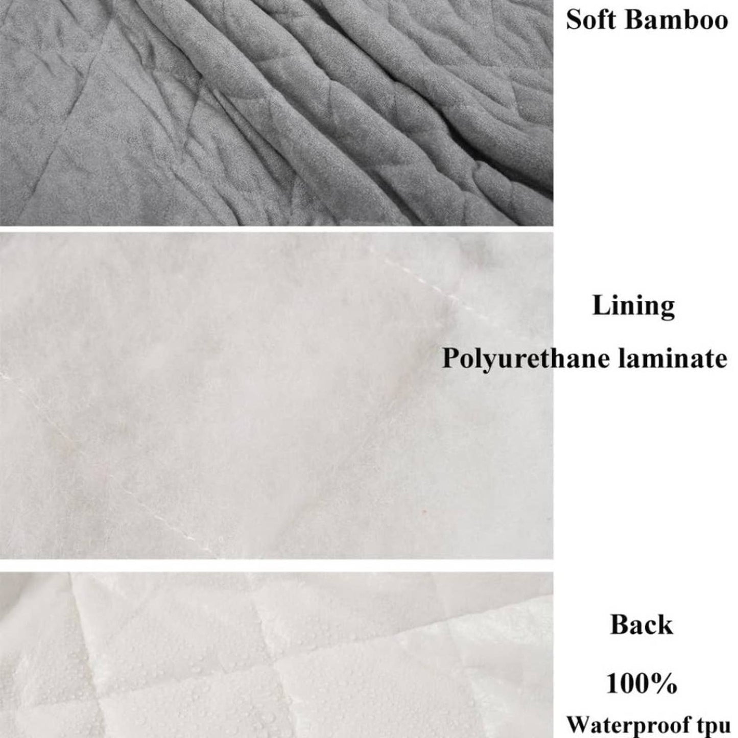 Bamboo Pack n Play Sheets Quilted, Waterproof Pack and Play Mattress Pad/Protect