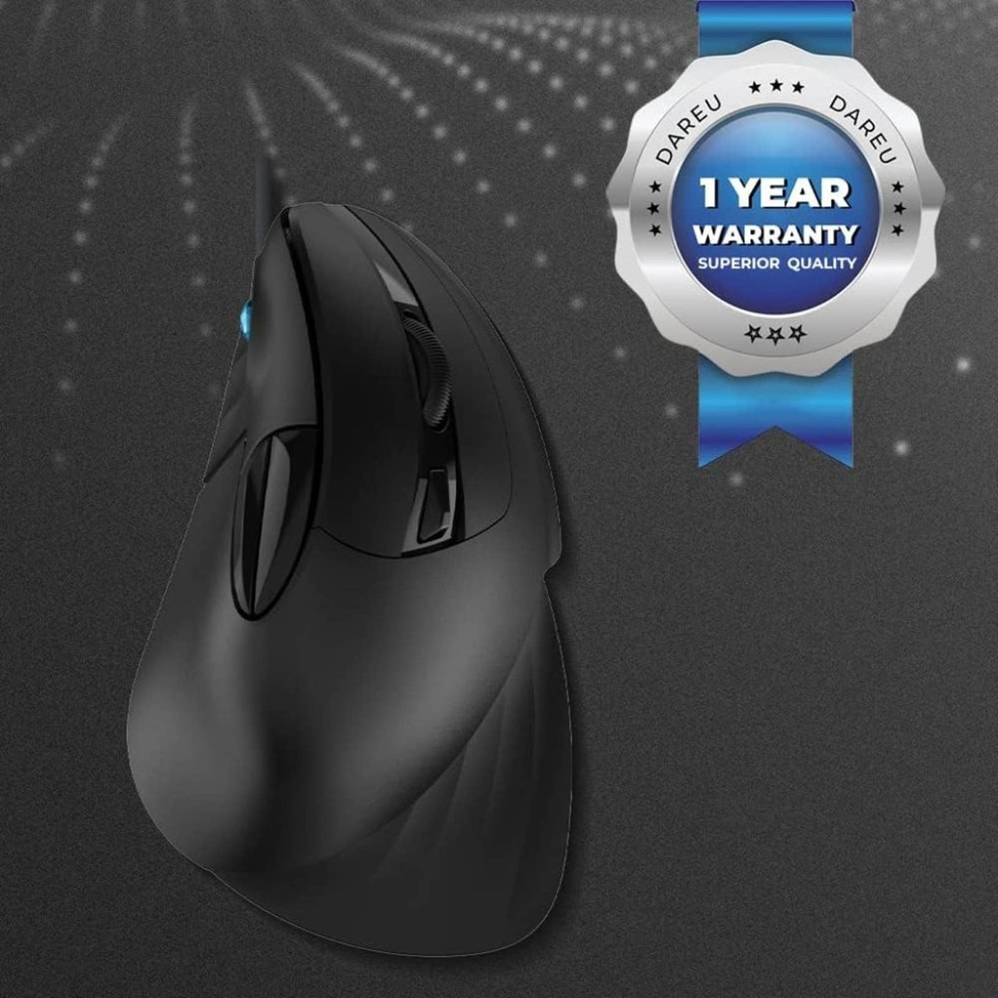 DAREU Vertical Ergonomic 89g Lightweight Optical Mouse, USB Wired Gaming Mouse