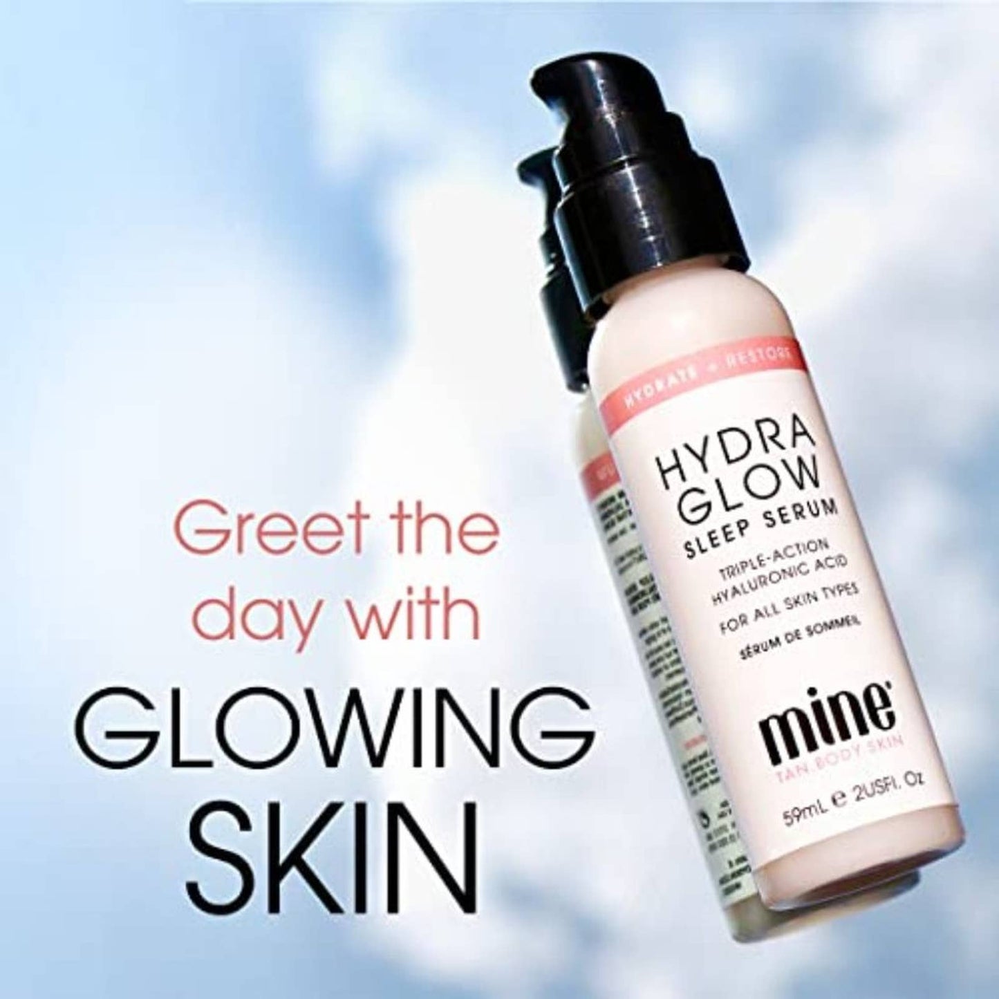 MINETAN BODY.SKIN Hydra Glow Sleep Serum - Hydrating, Triple-action Hyaluronic