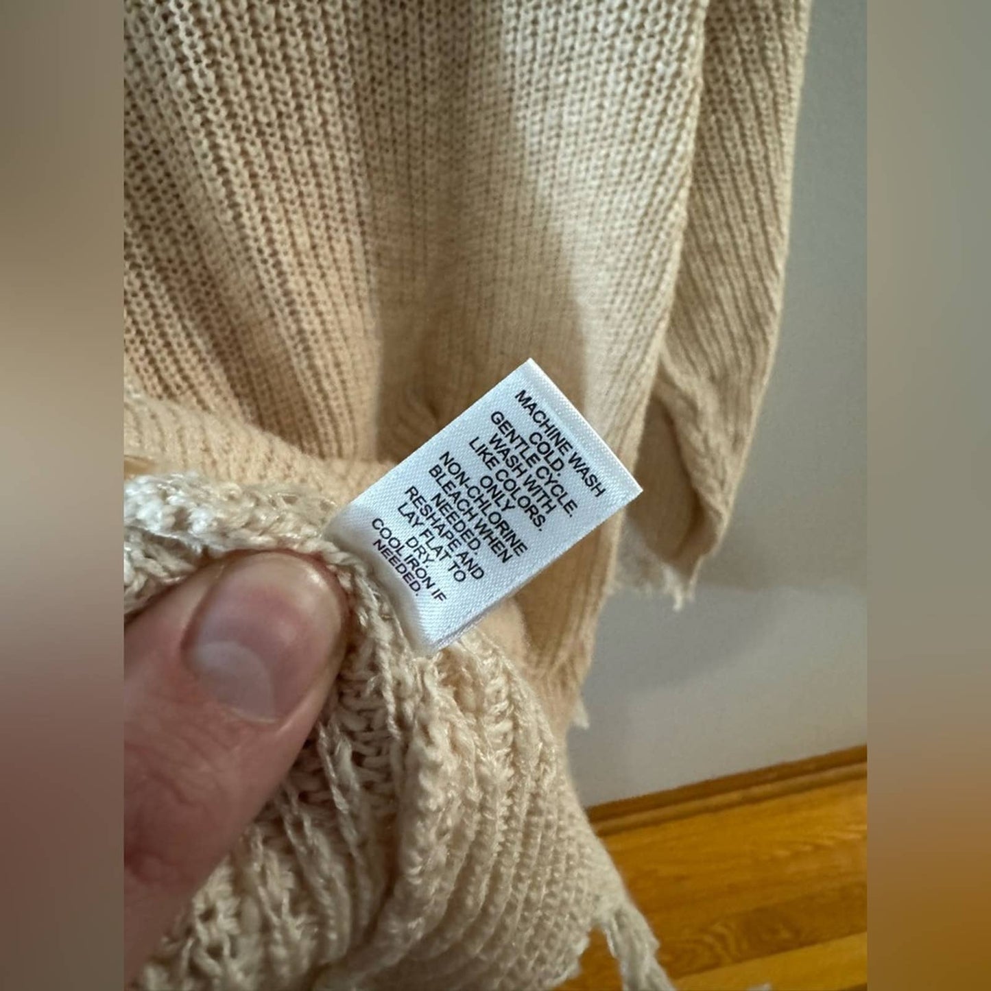 NWT LG CATO Heart Distressed Sweater