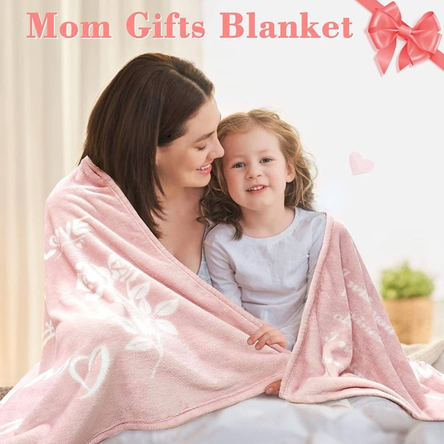 Lukeight Gifts for Mom, Throw Blanket 65x55”