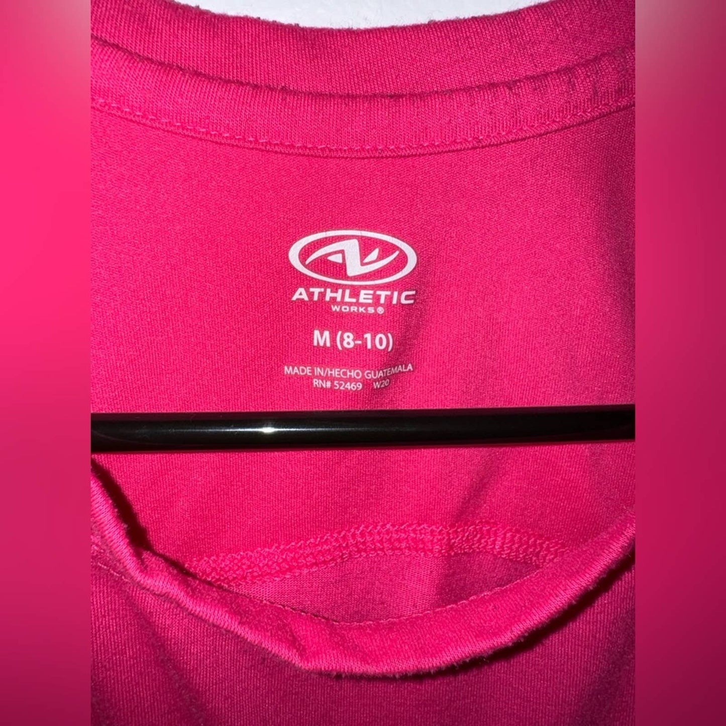 MD Athletic Works Pink Tank Top