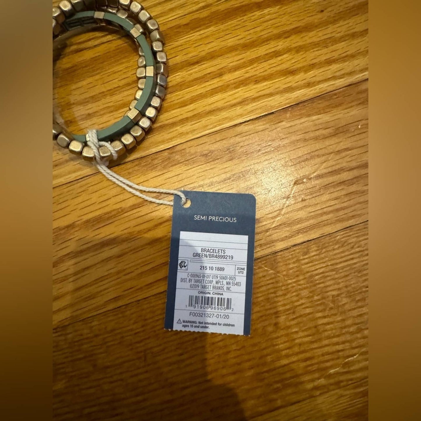 NWT 3PK Semi-Precious Green Bracelets