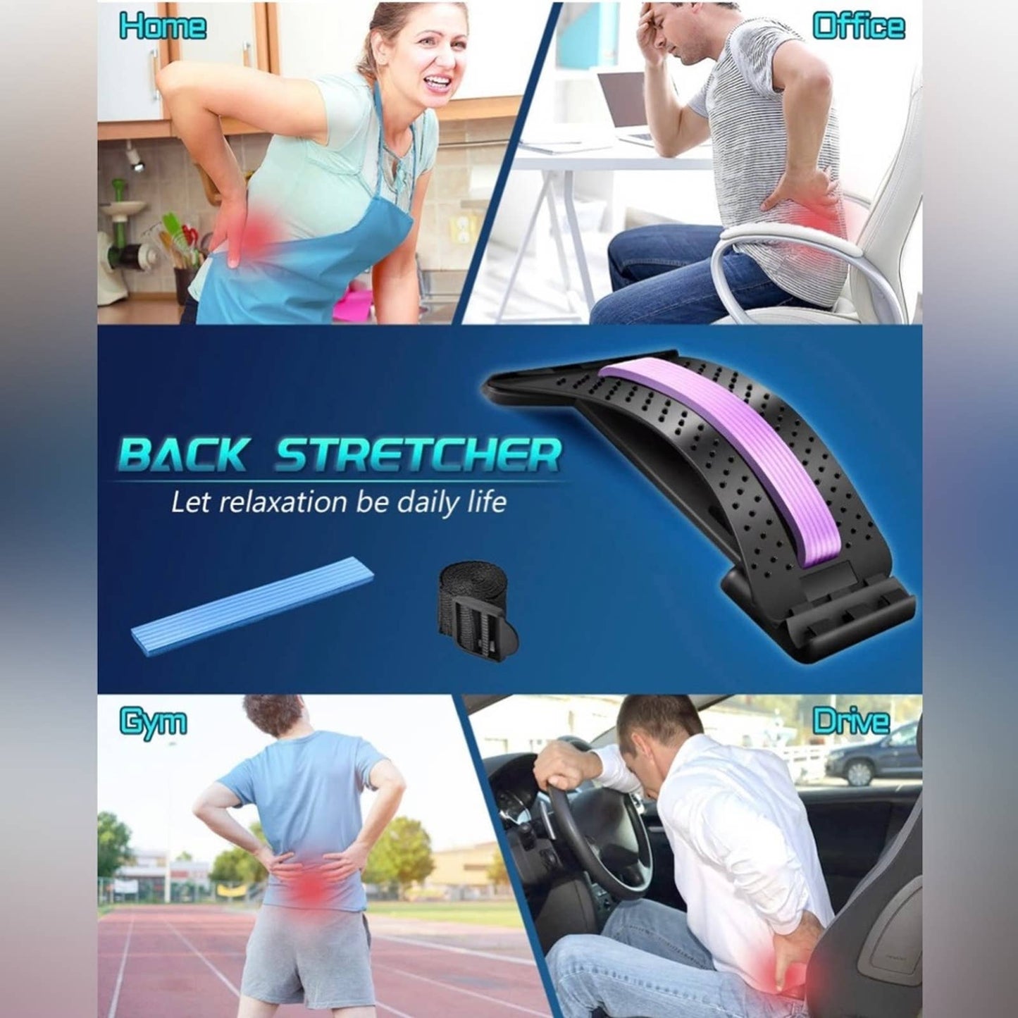 Back Stretcher,Back Cracker,Lower Back Stretchers for Pain Relief