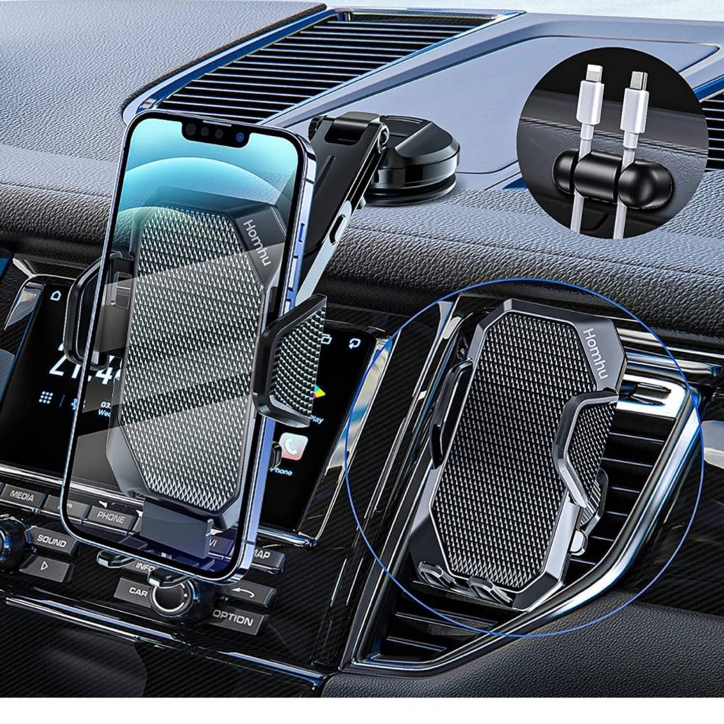 Homhu Phone Mount for Car Universal Car Phone Holder Mount