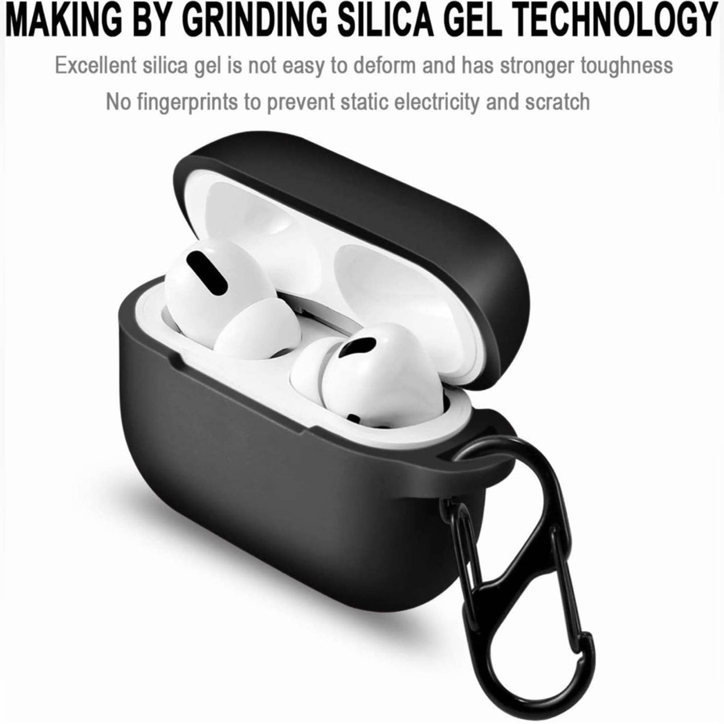 LiZHi for Airpods Pro 2nd Generation Case Cover Soft Silicone Skin Cover