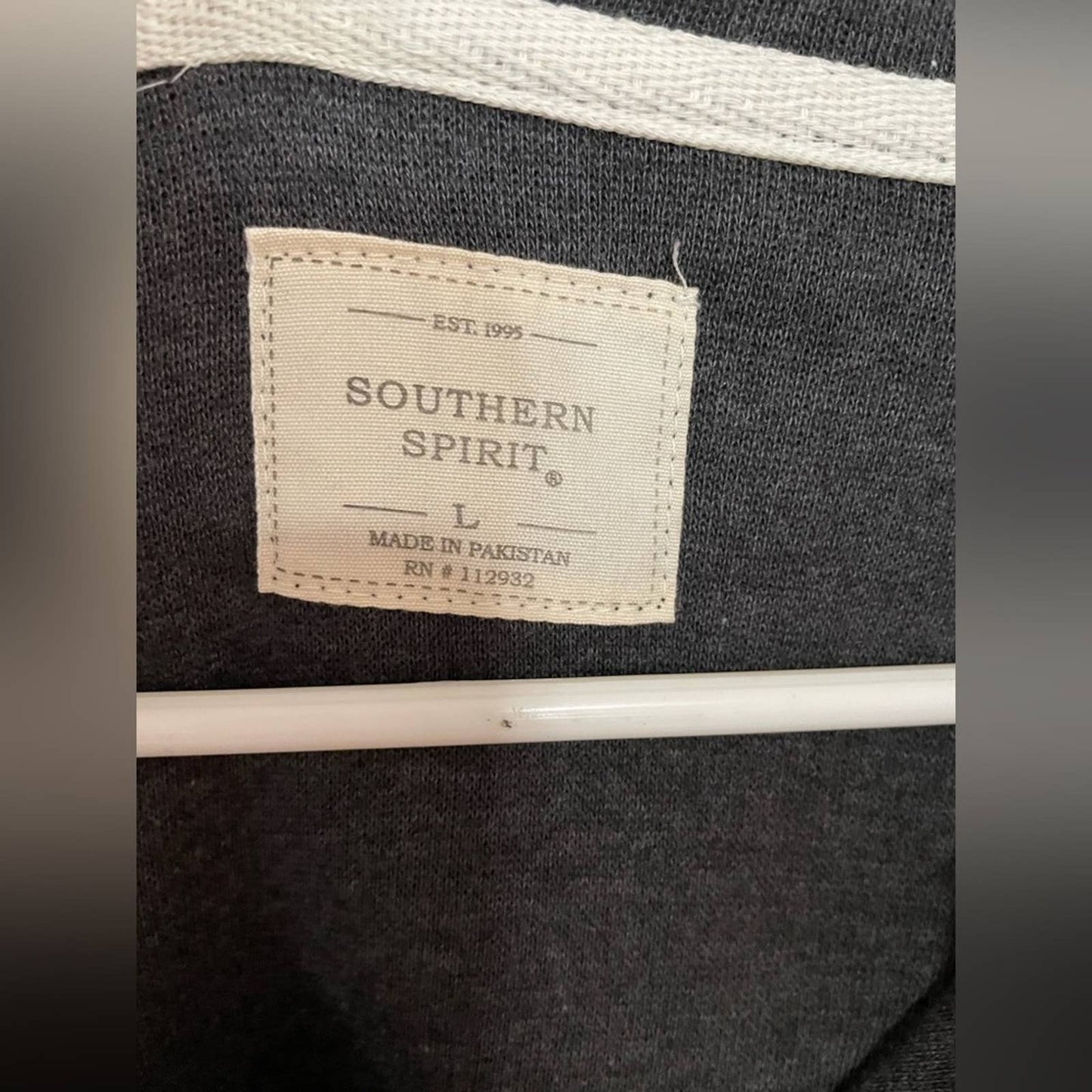 LG Gray Southern Spirit V-neck Pullover