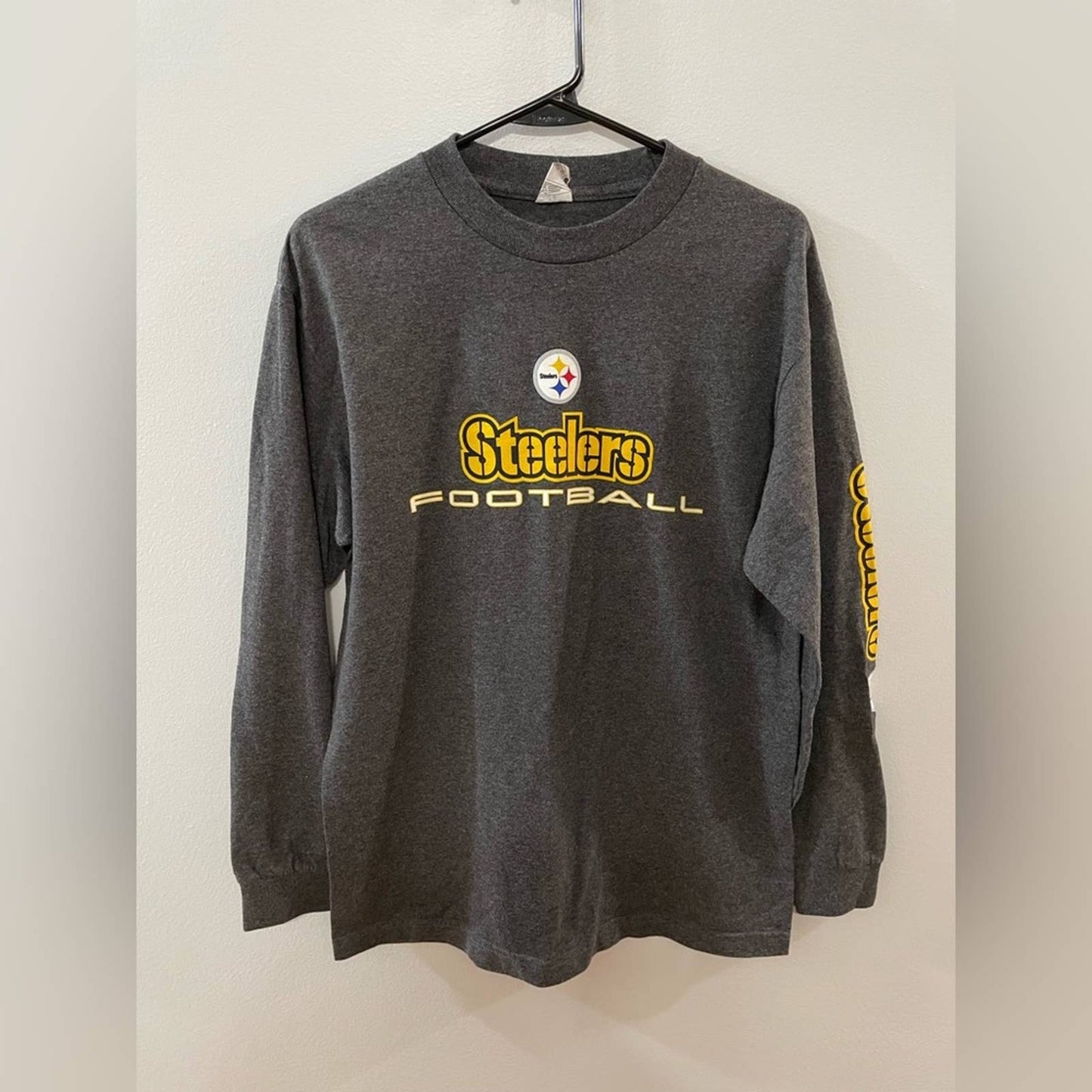 MD Gray Steelers Long Sleeve Shirt