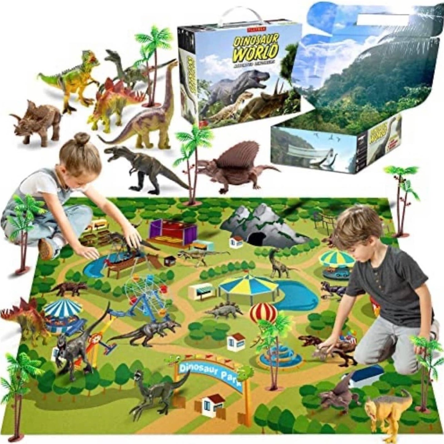 Dinosaur Toys for Kids Toys - 9 Realistic Dinosaurs Figures with Activities