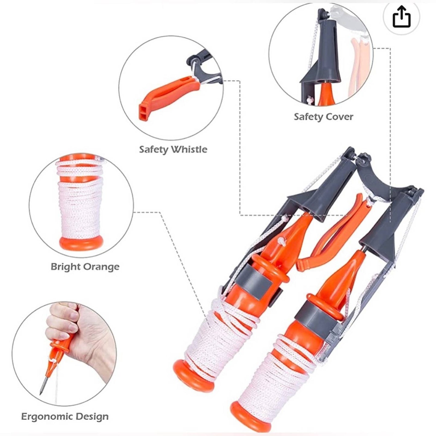 Mgotu Crampons Ice Cleats,Anti Slip Hiking Spikes for Boots, Ice Spikes MD