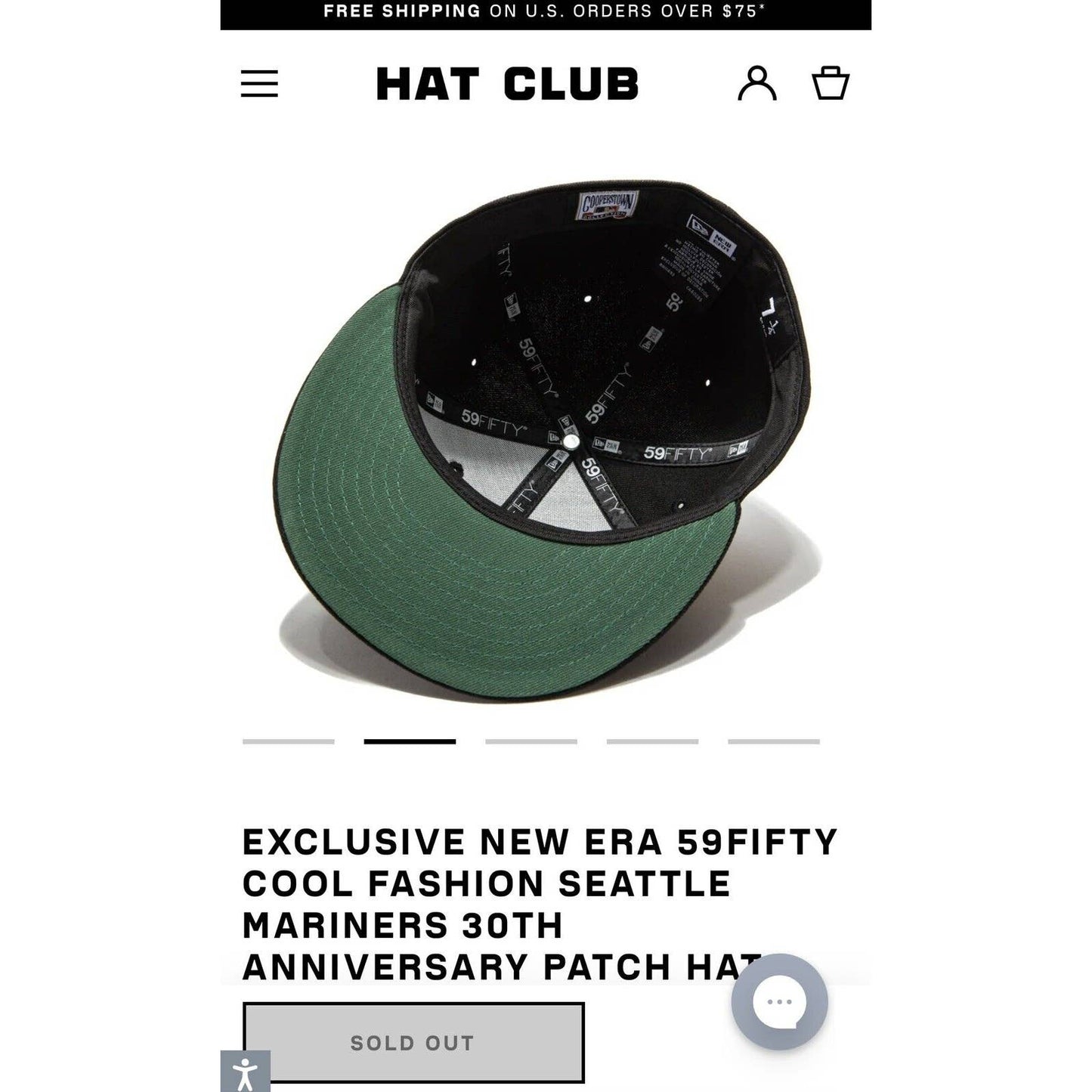 New Era Hat Club Seattle Mariners 30th Anniversary Patch Hat **SHIPS FAST**