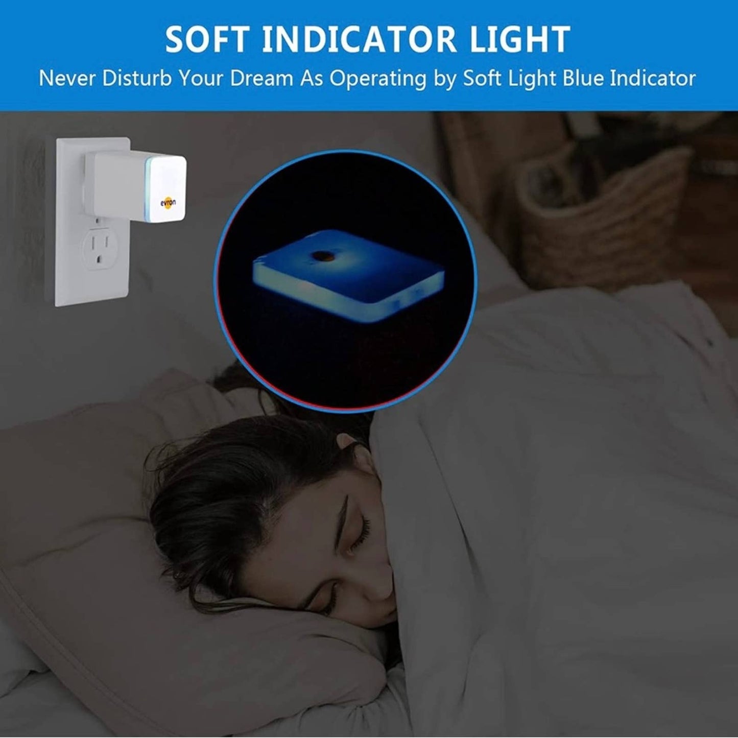 Evron Air Ionizers for Home,Negative Ion Plug In Filterless Folding Prongs