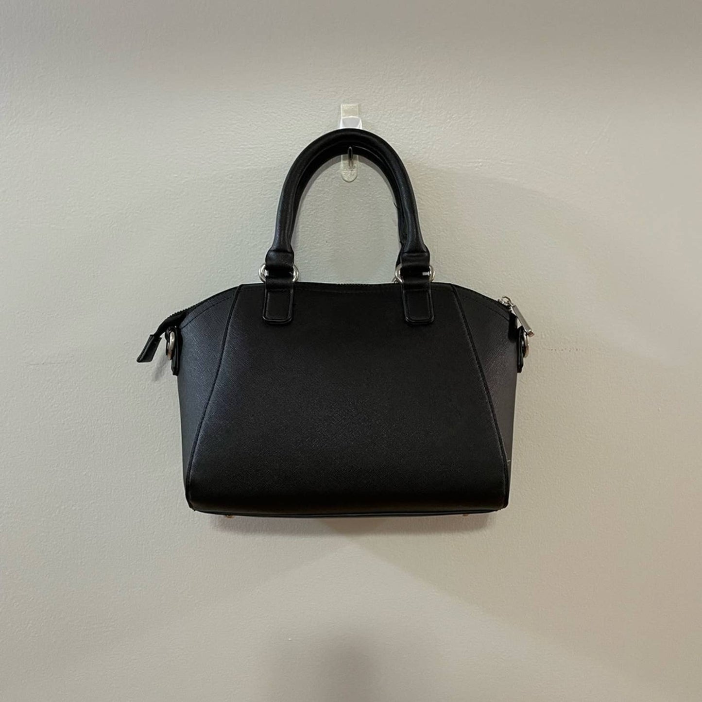 Charming Charlie Blue/Black/Gray Color Block Structure Hand Bag