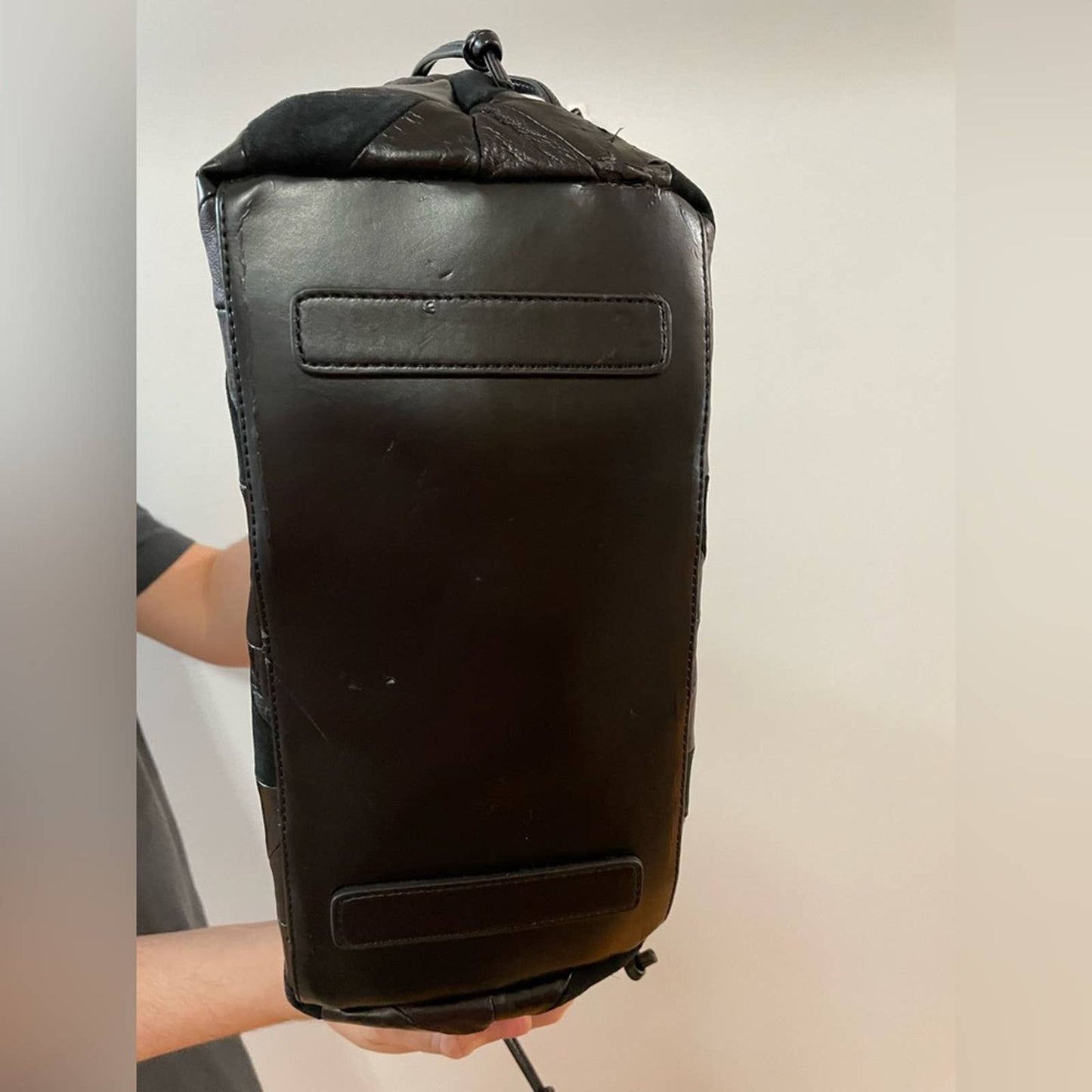 NWT (Damaged) Laura Ashley Black Leather Shoulder Bag