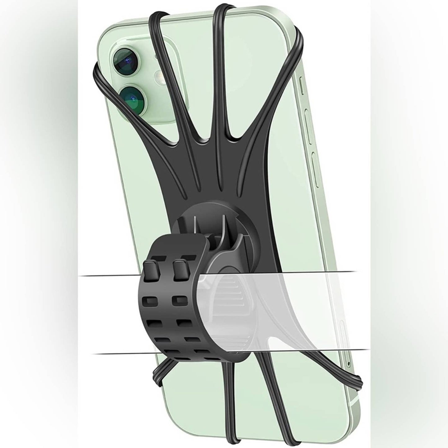 Newppon Bike & Motorcycle Phone Mount : Universal Silicone Cellphone Holder