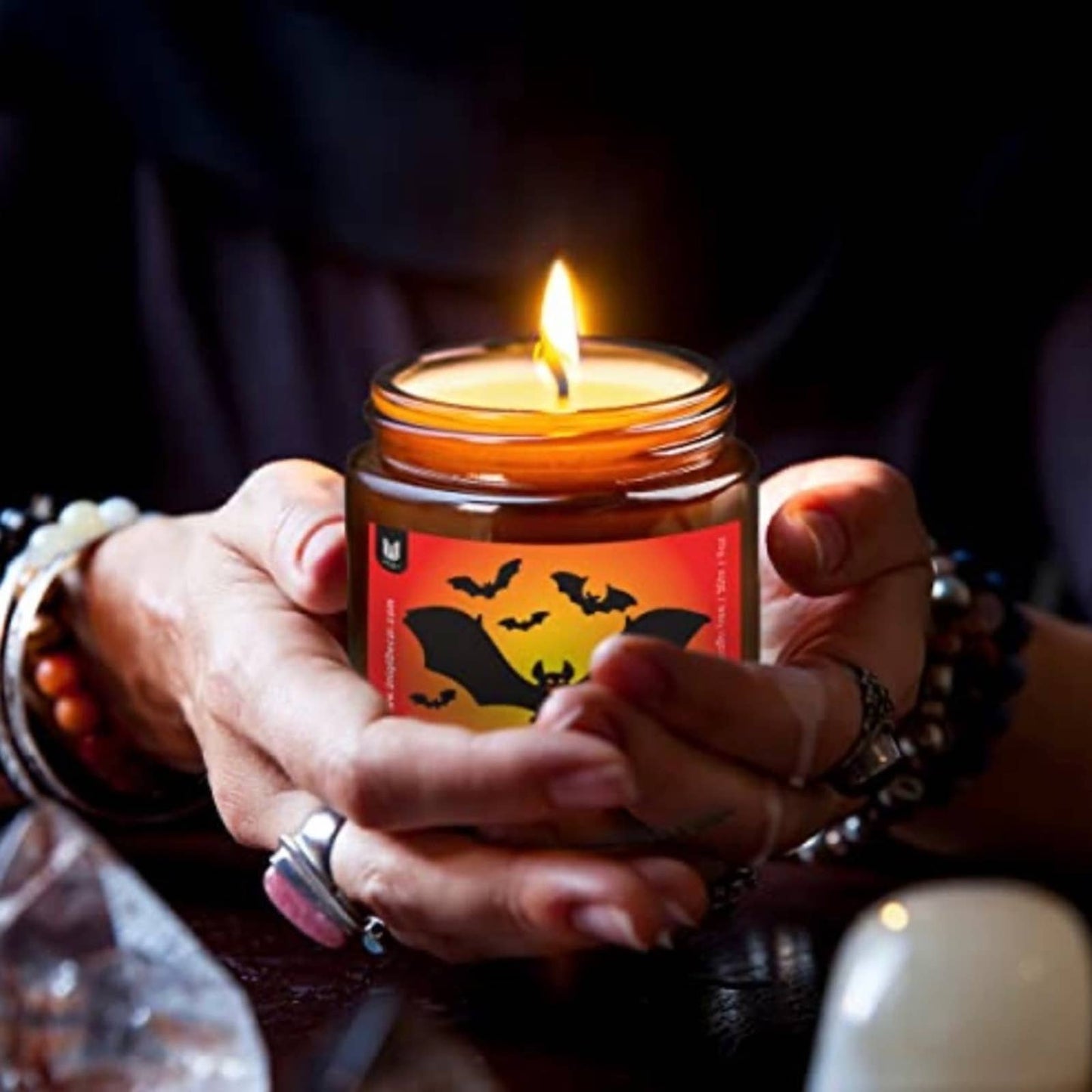 Happy Halloween Candle, Jasmine & Sandalwood, Halloween Candle