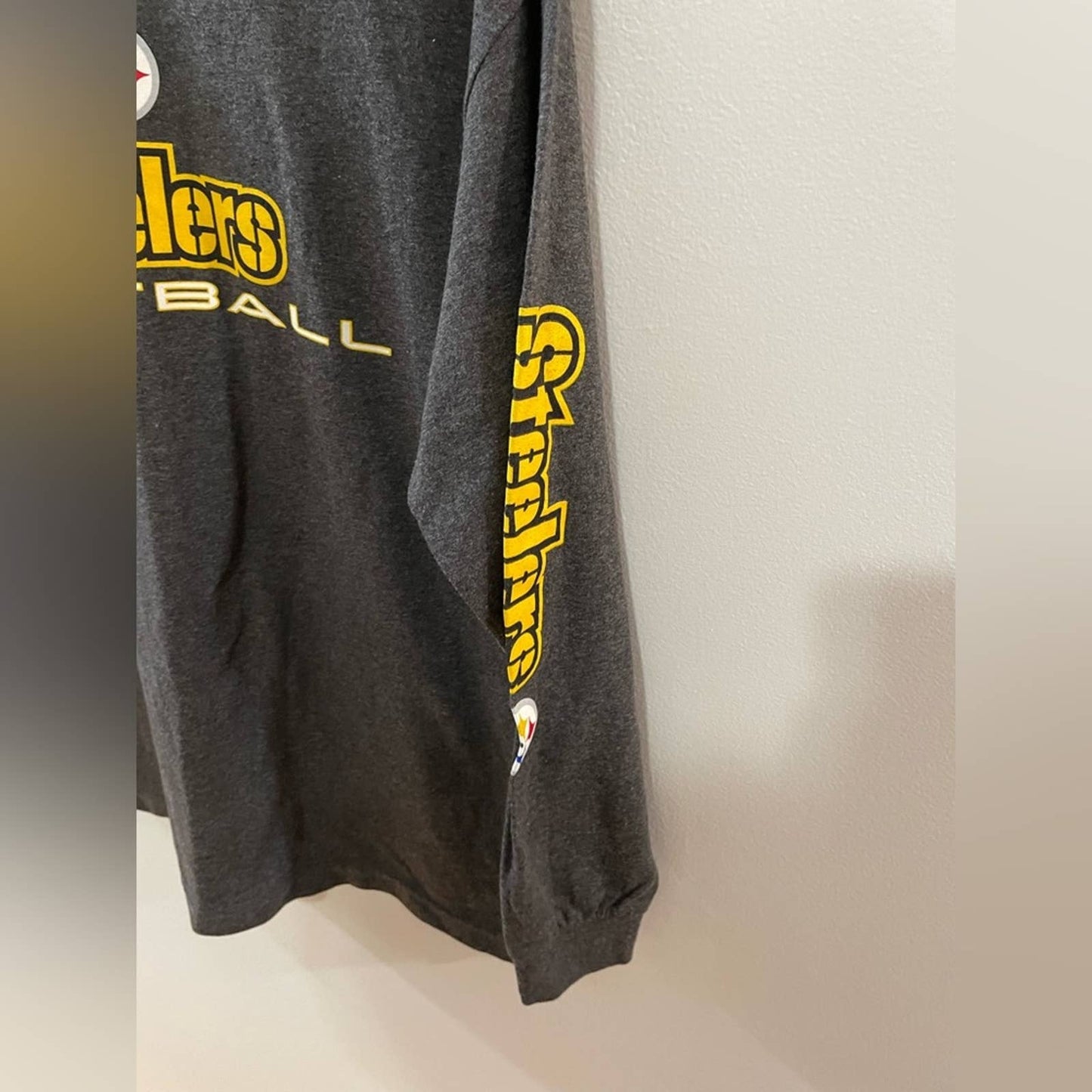 MD Gray Steelers Long Sleeve Shirt