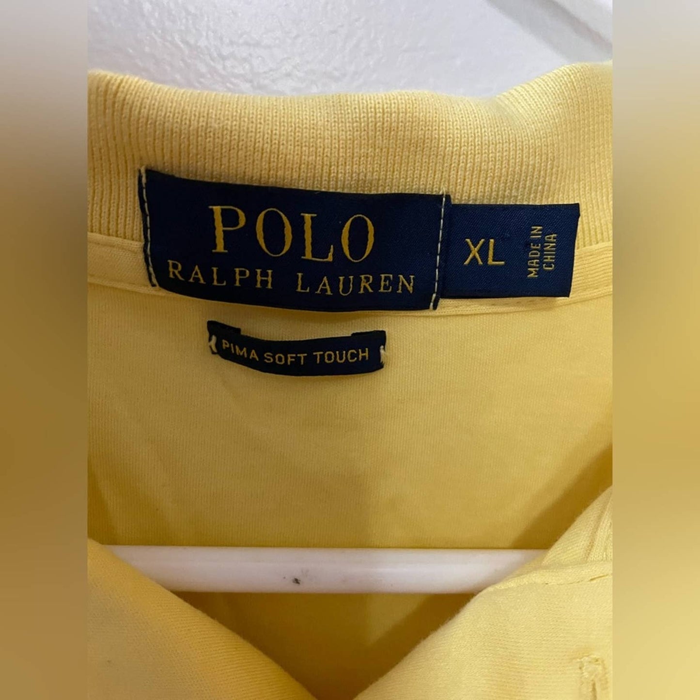 XL Polo Ralph Lauren Yellow Polo Shirt