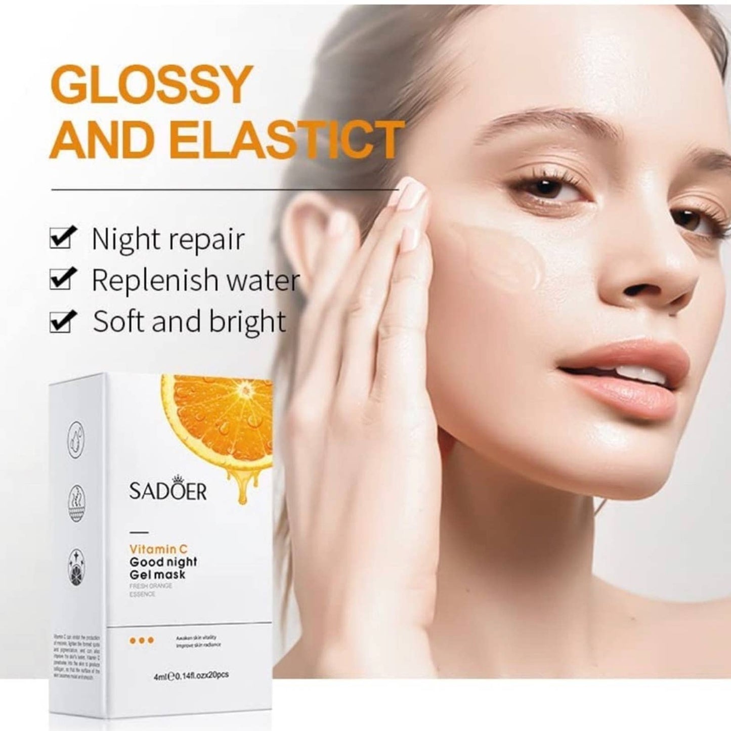 Vitamin C (20pcs) SADOER Deep Cleansing Mask Moisturizing Restorative