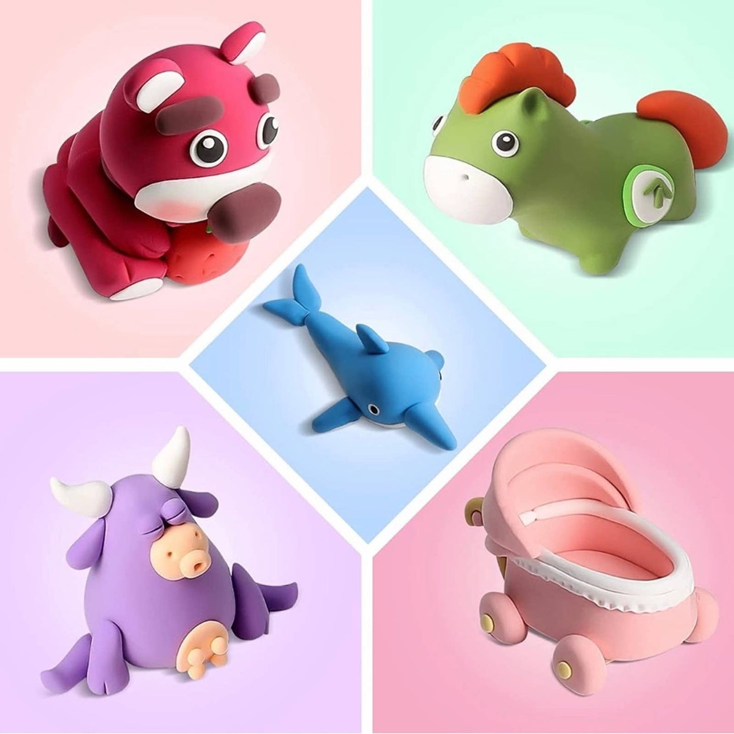 ifergoo Modeling Clay Kit - 24 Colors Magic Air Dry Ultra Light Clay