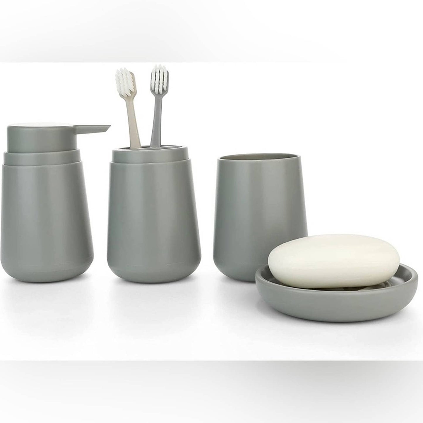 IMAVO Bathroom Accessories Set,Soap Lotion Dispenser,Soap Dish, etc 4 Pieces