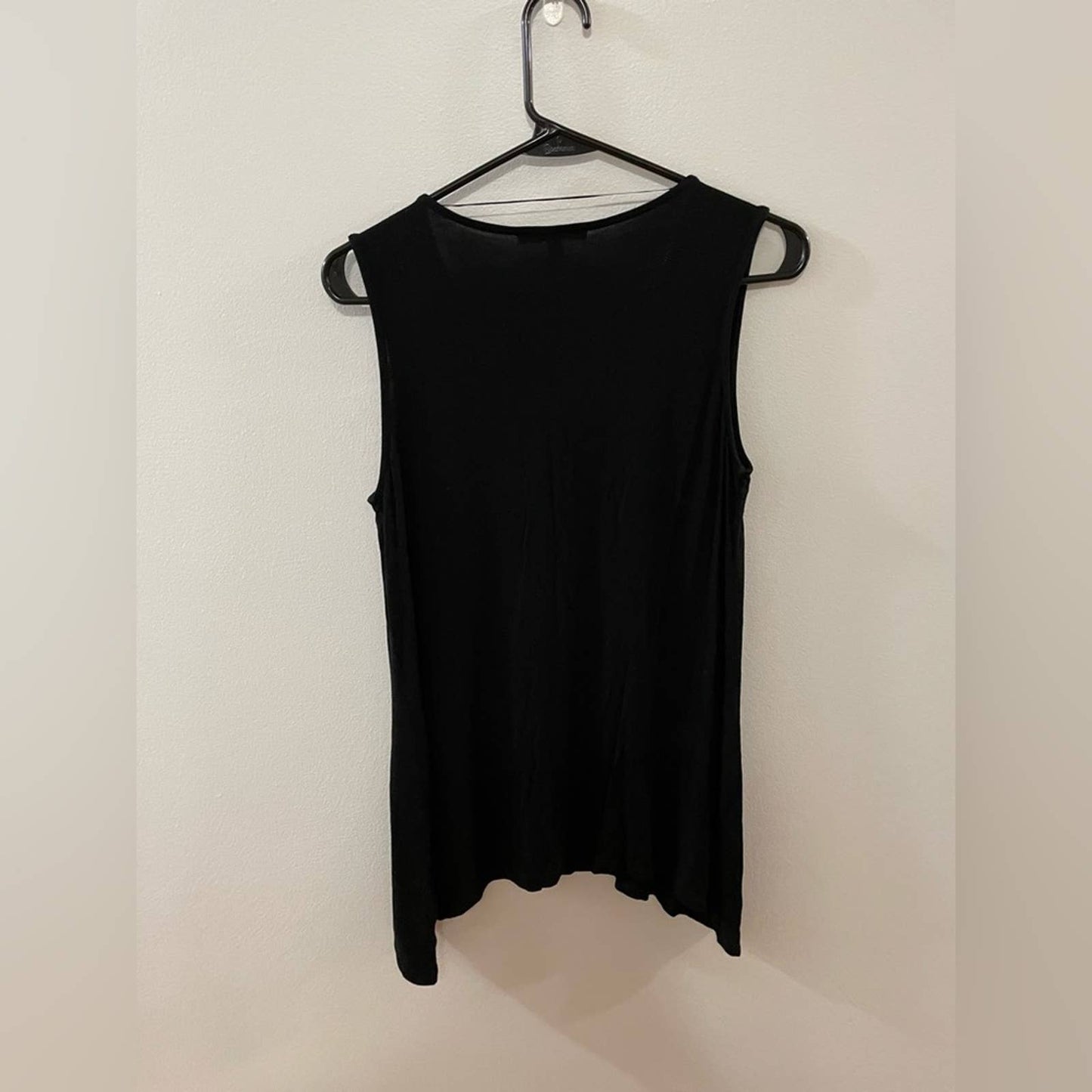 SM Cable & Gauge Black Zipper Tank Top