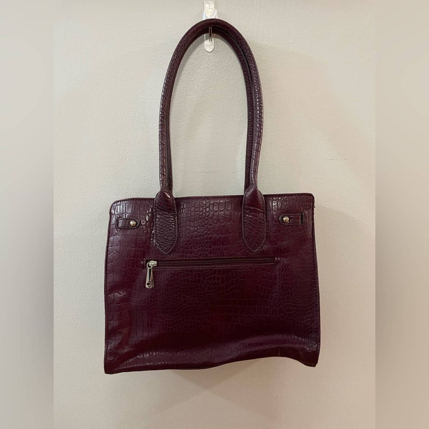 Liz Claiborne Pink Crocodile Tote