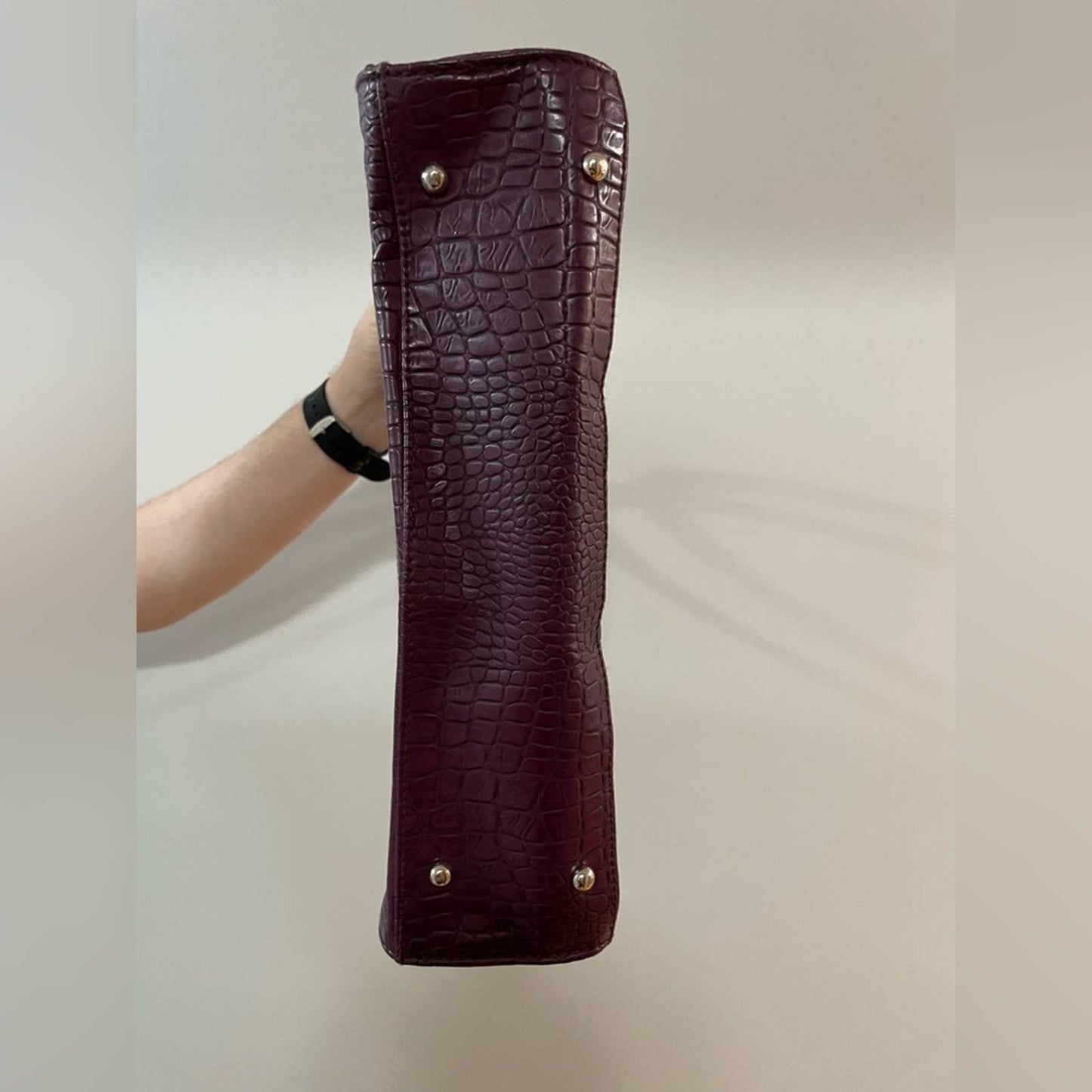 Liz Claiborne Pink Crocodile Tote