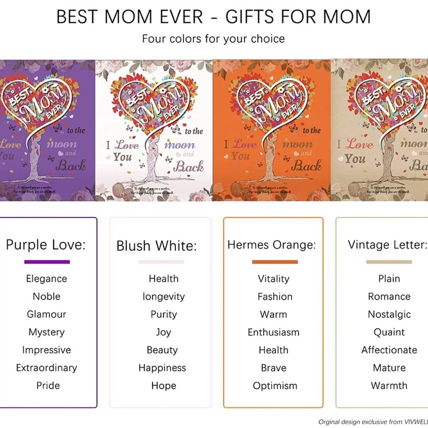 Gifts for Mom Blanket Best Mom Ever 65" x 50"(Pure White)
