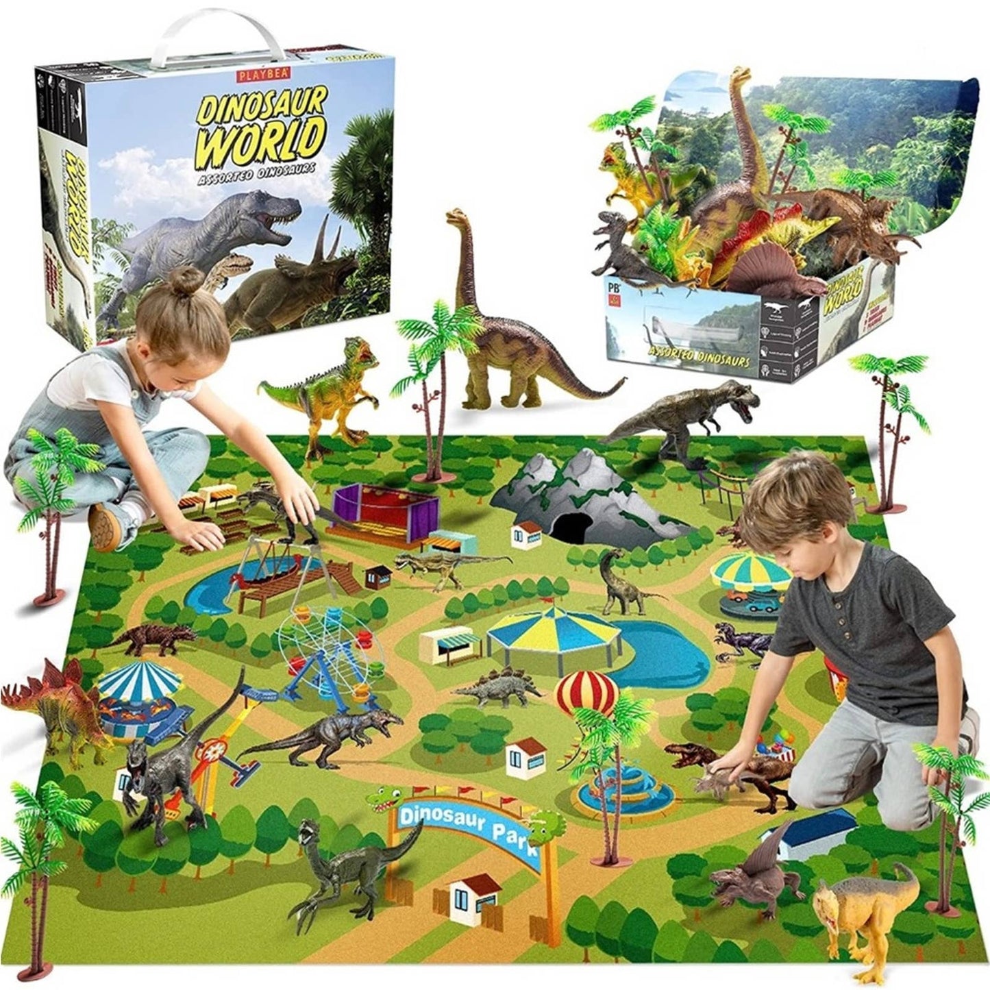 Dinosaur Toys for Kids Toys - 9 Realistic Dinosaurs Figures with Activities
