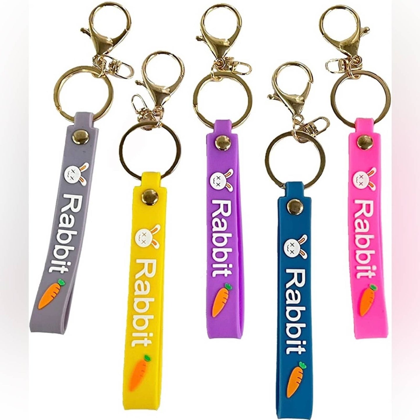 LWZHLED Cute Keychain Gift, Keychains With Golden Metal Key Ring