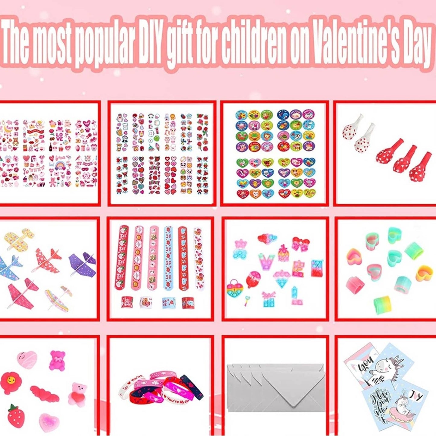 Happy Valentines Day Party Favors for Kids, Fidget Toys Pack, Birthday Gift Toys