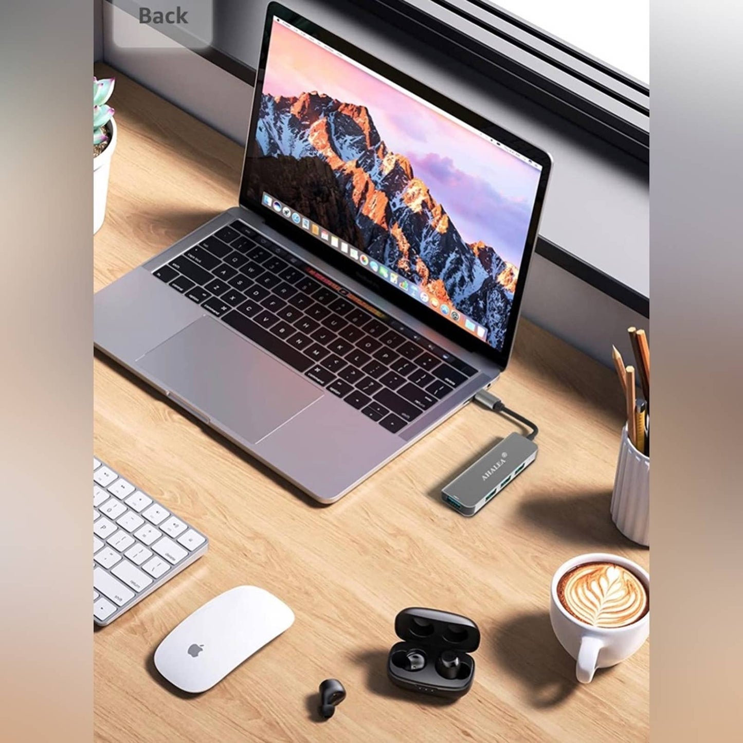 USB C Hub Docking Station with 4 USB Ports Working for Windows and MacBook (#2)