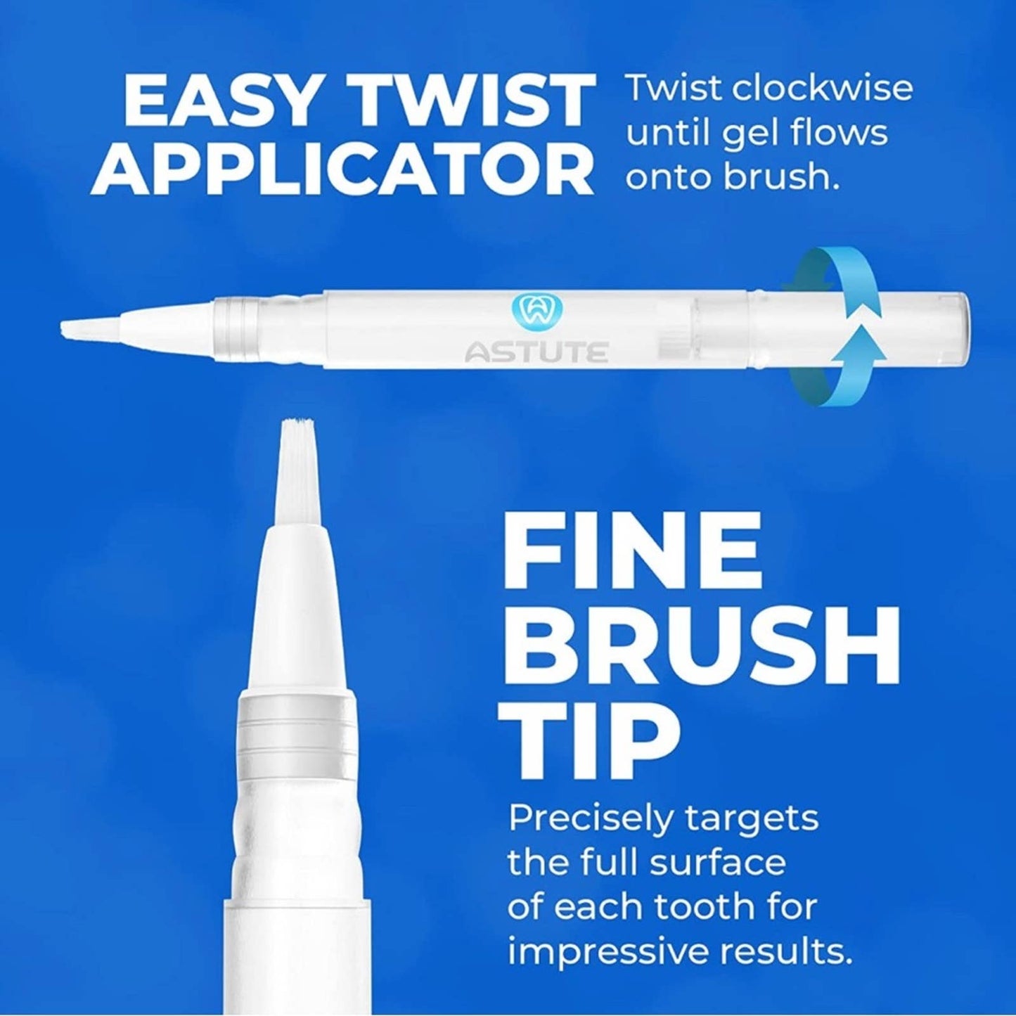 Astute Teeth Instant Tooth Whitener Pen with Up to 35 Treatments (2 pens)