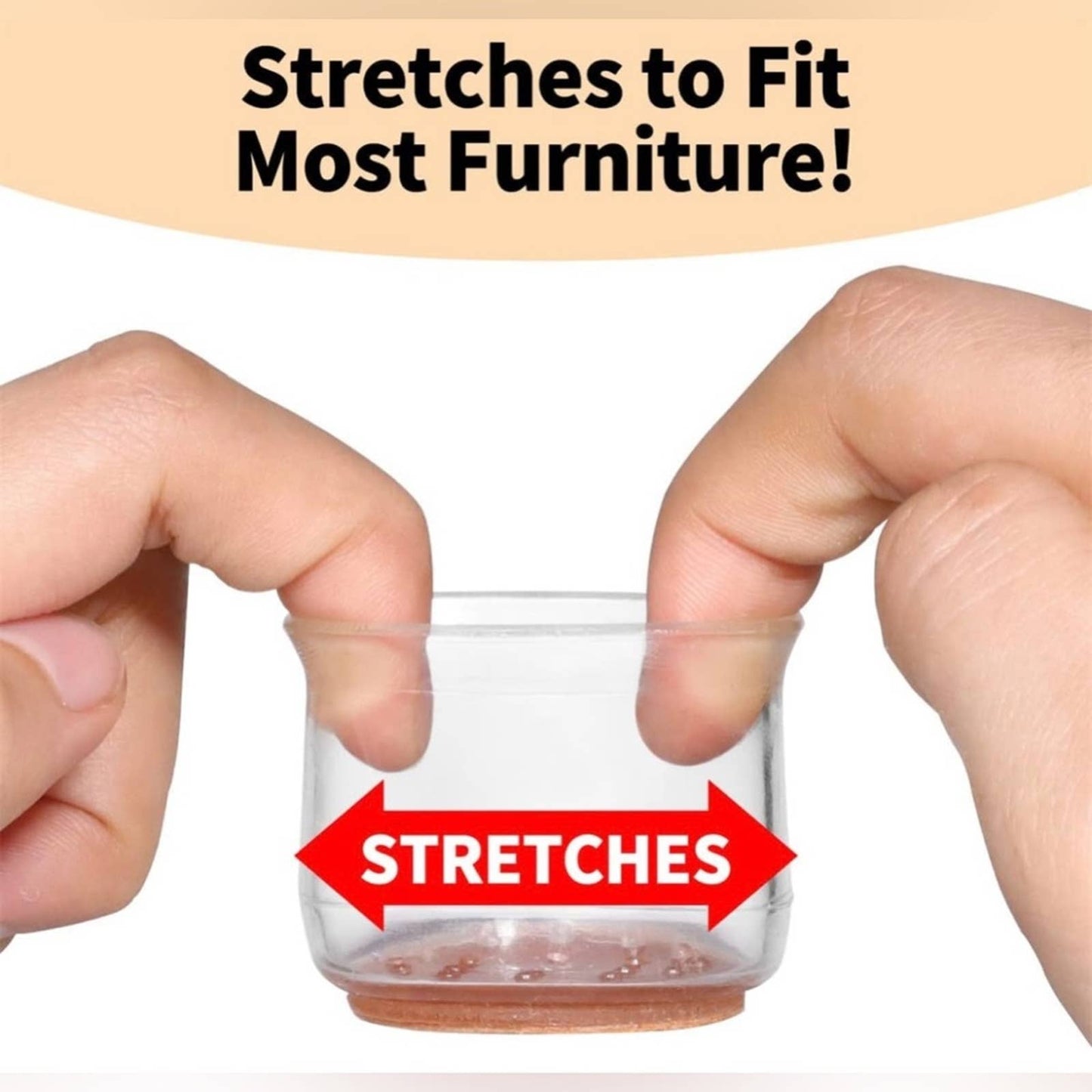 16 Packs Chair Legs Floor Protectors ,Silicone Furniture Pads for Hardwood Floor