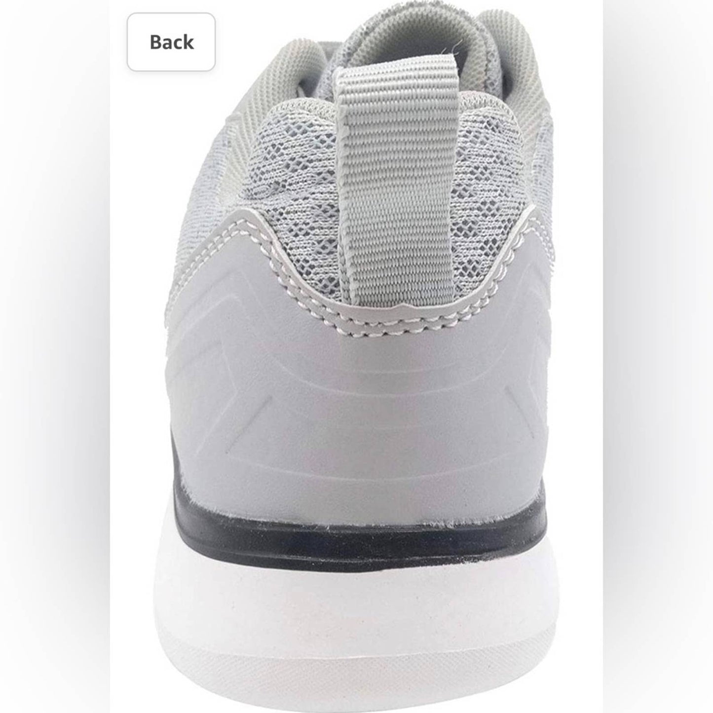 Men's Breathable Mesh Tennis Shoes Comfortable Gym Sneakers Light Grey Size 7.5