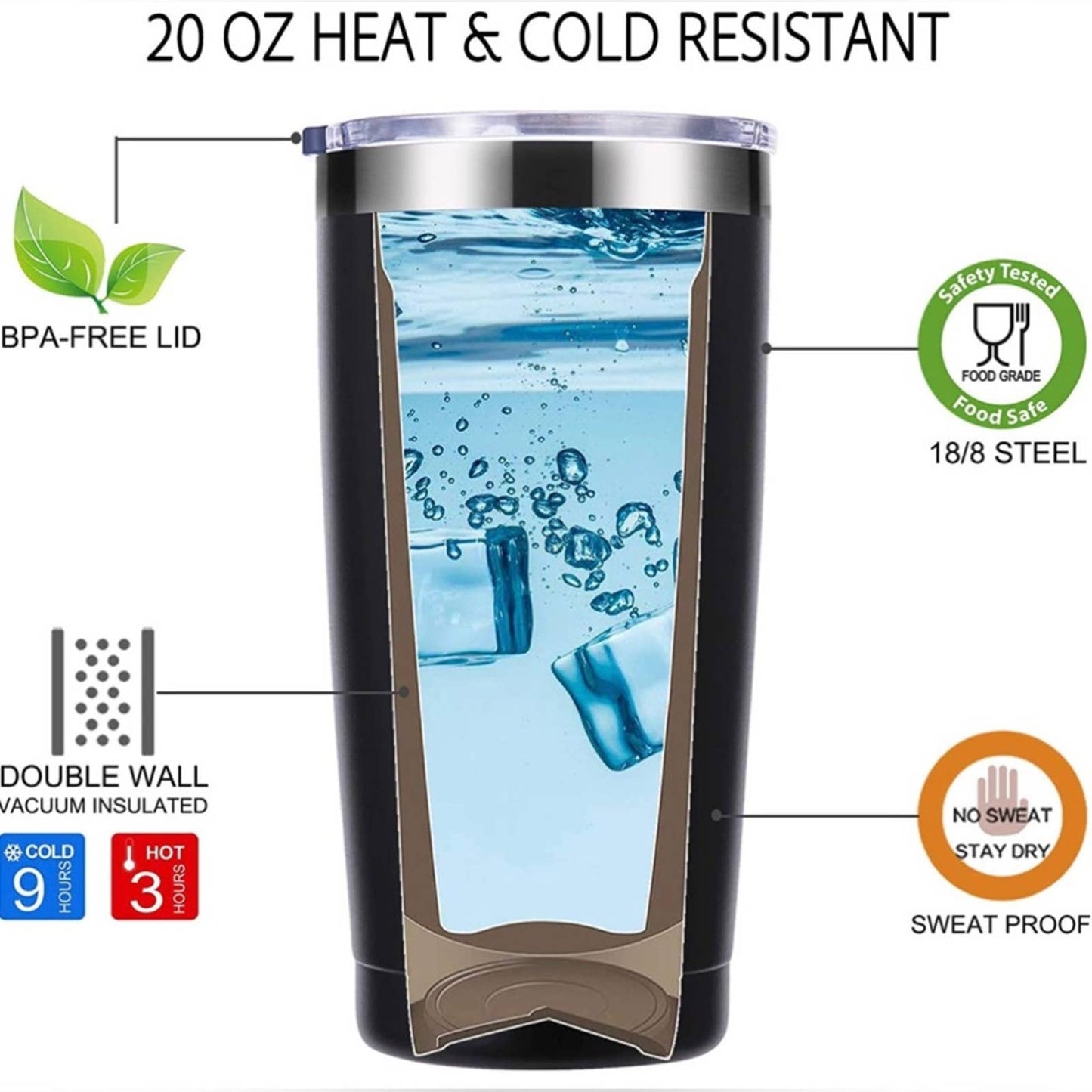 Funny Men Gifts.20 oz Tumbler Gifts for Men (Black)