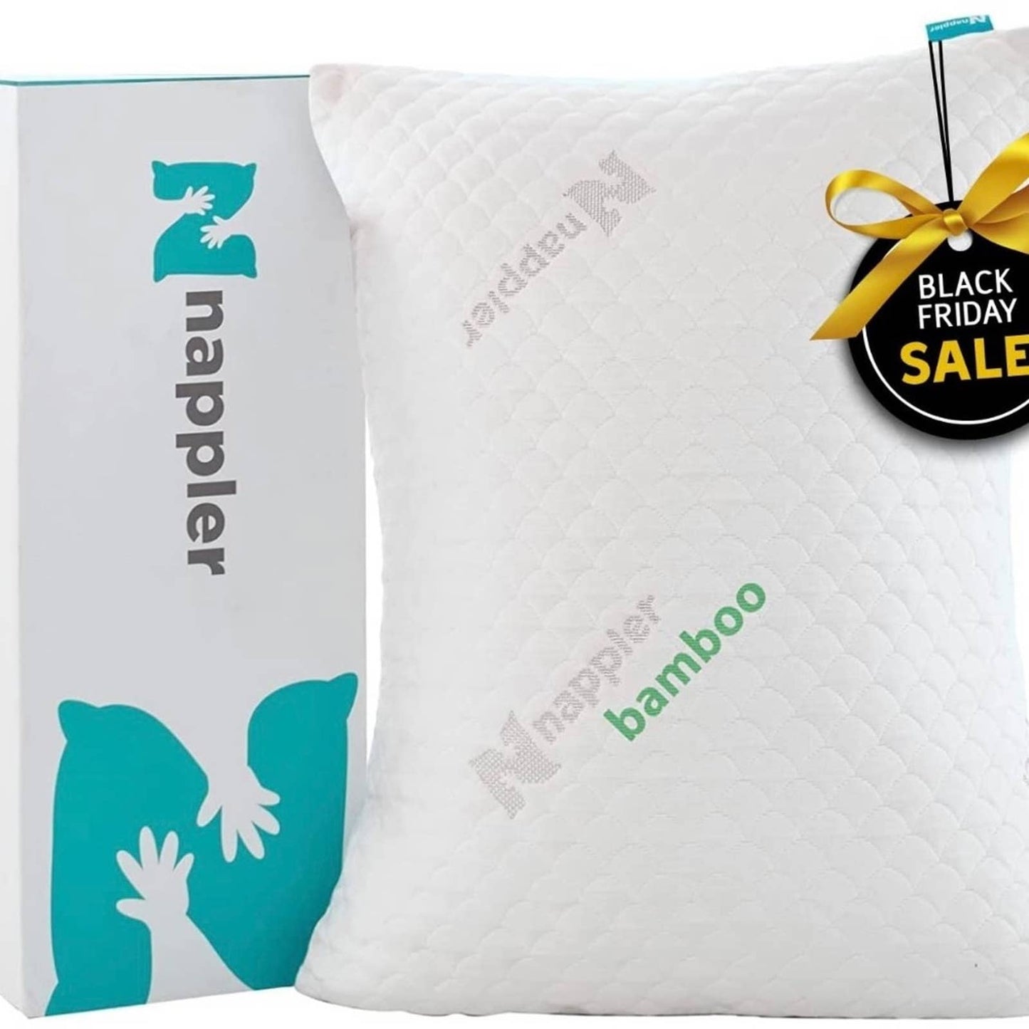 Nappler Premium Queen Pillow Hypoallergenic Adjustable Memory Foam #2