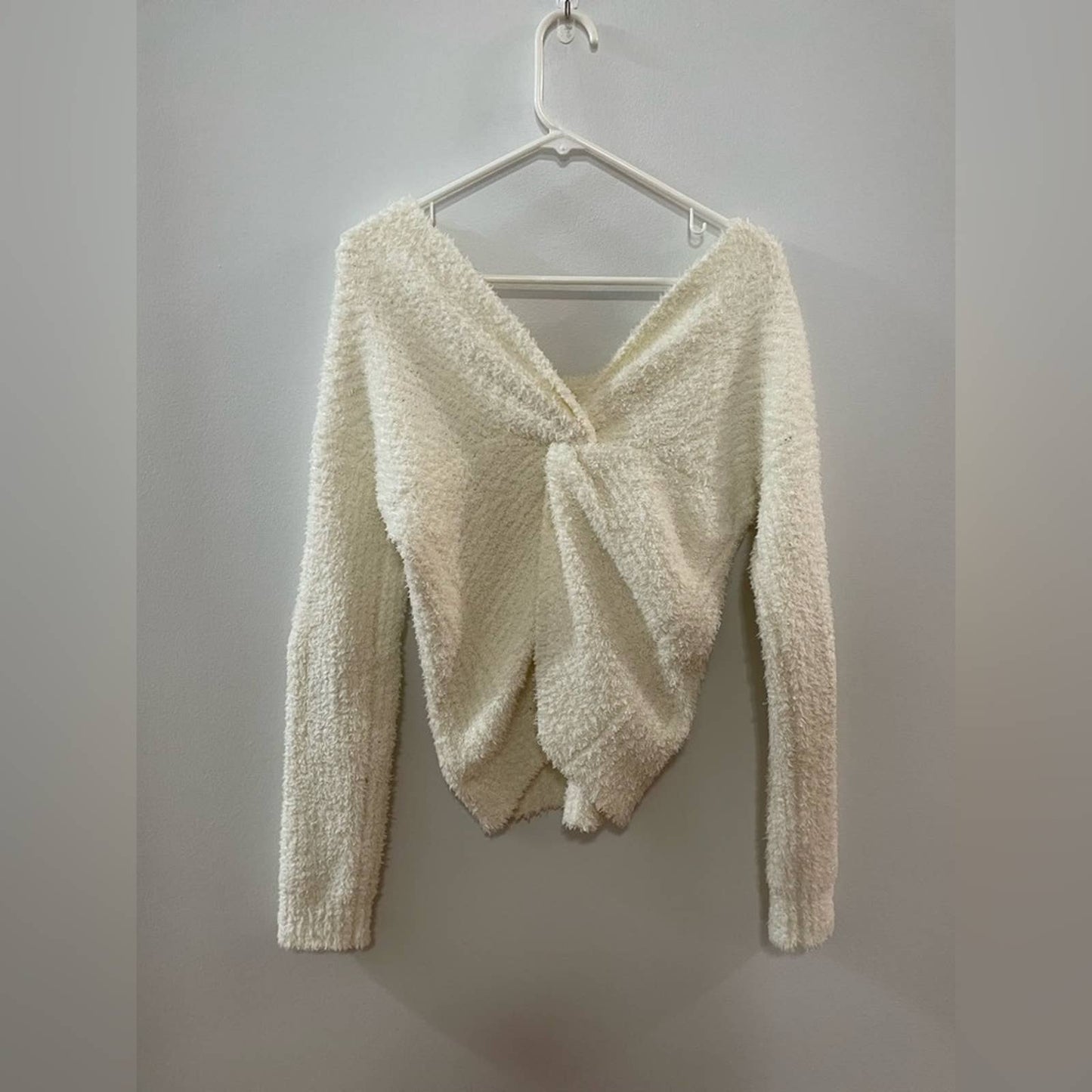 MD White Hippie Rose White Sweater