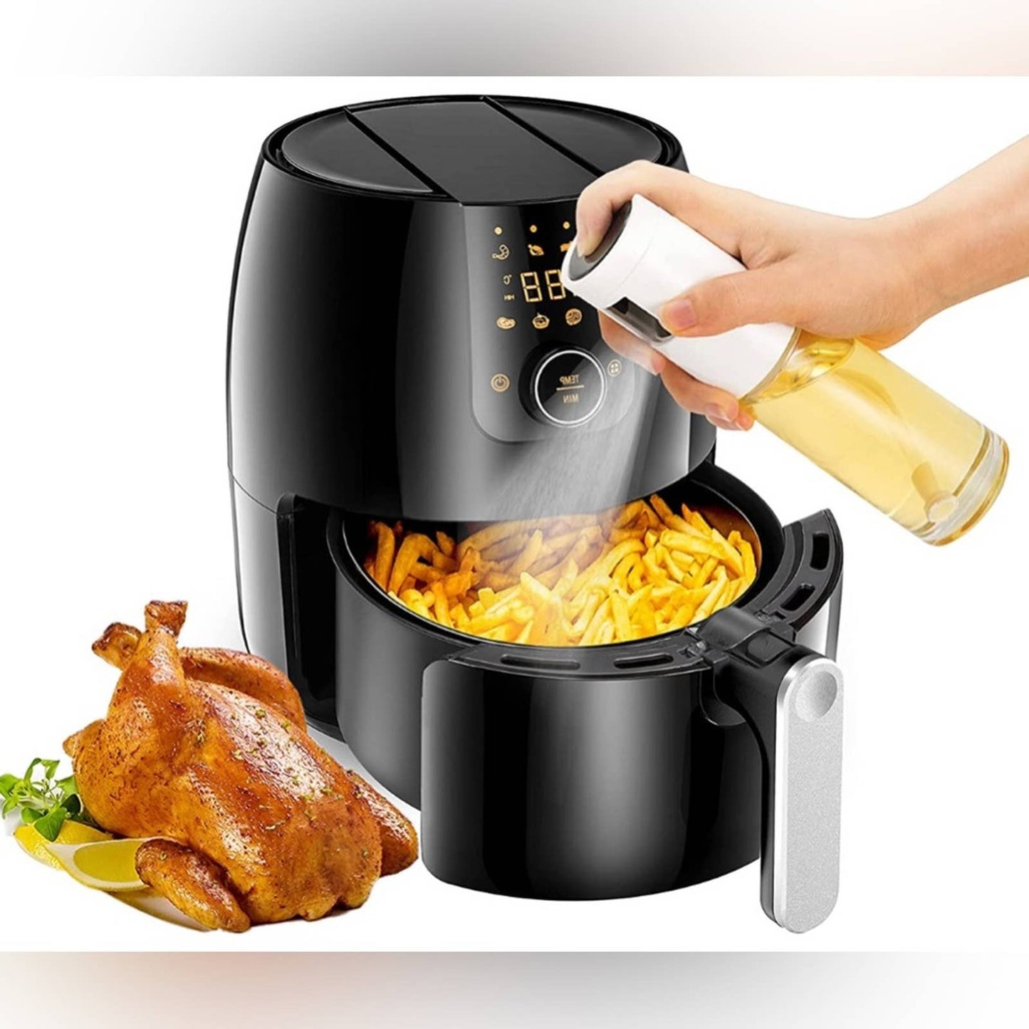 SweeHo Oil Sprayer for Cooking, Food-Grade Olive Oil Sprayer Mister 120ml