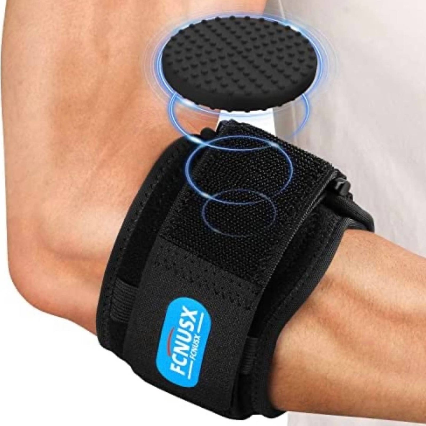 Elbow Brace for Tendonitis for Men & Women (Medium, Fits 7-11.5 Inches)