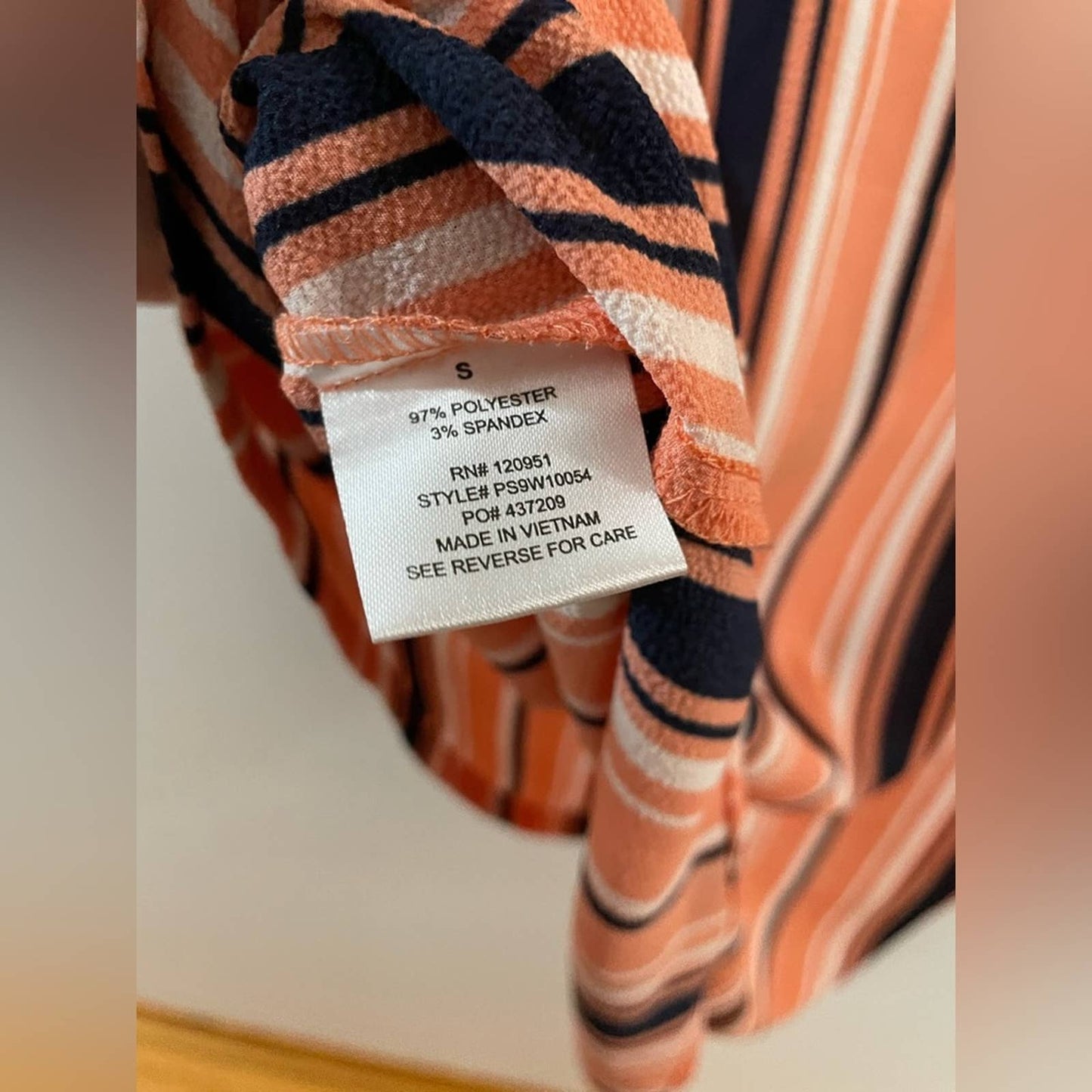 NWT SM Pink Rose Striped Blouse