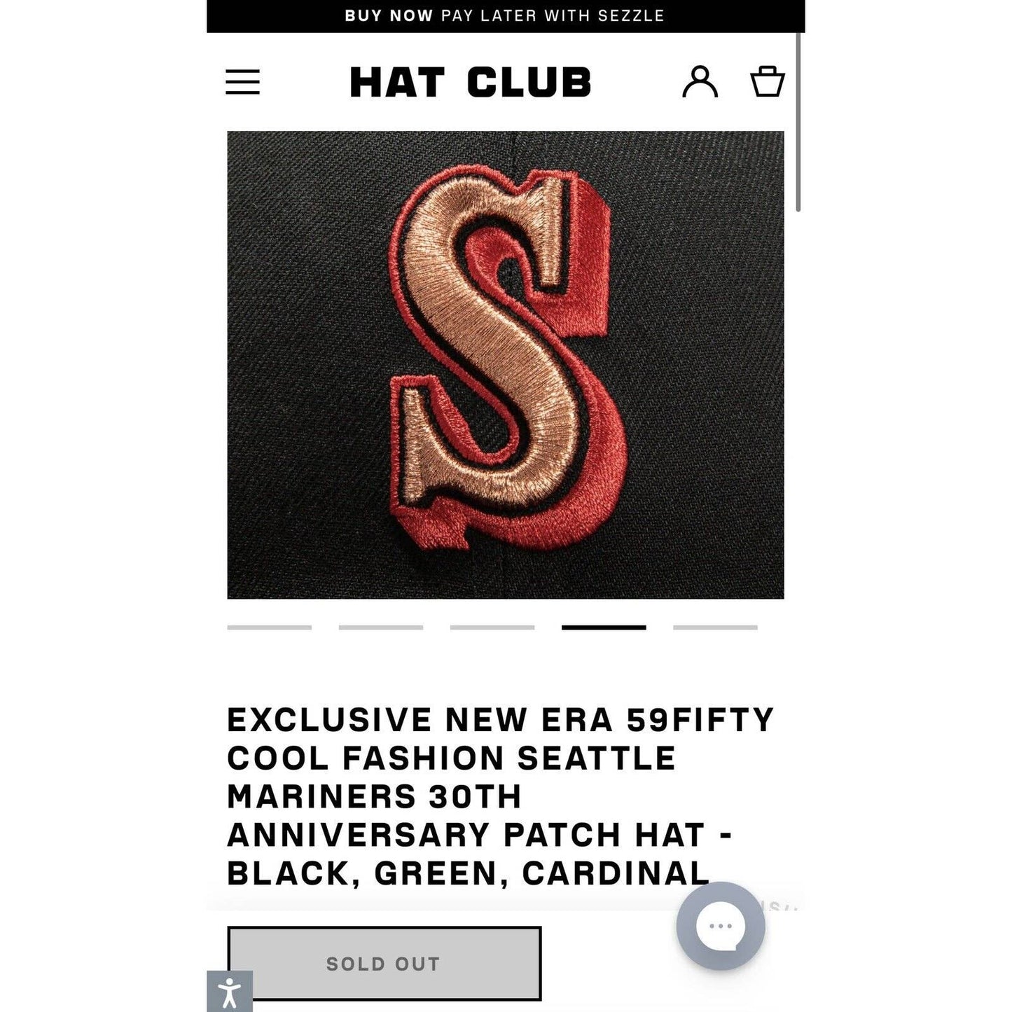 New Era Hat Club Seattle Mariners 30th Anniversary Patch Hat **SHIPS FAST**