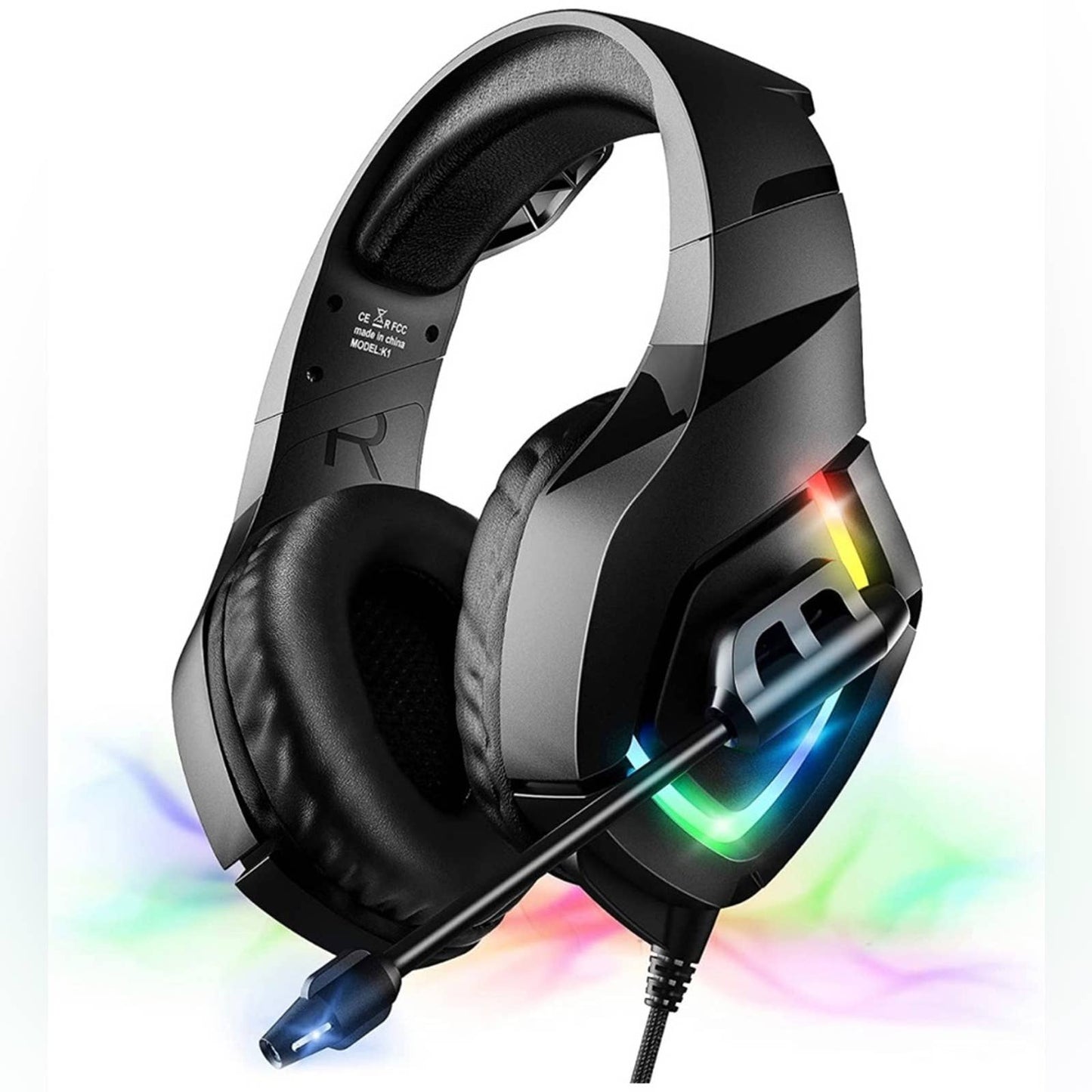 Gaming Headset for PS4 PS5 Xbox one PC, PS4 Headset with Noise Cancelling Mic
