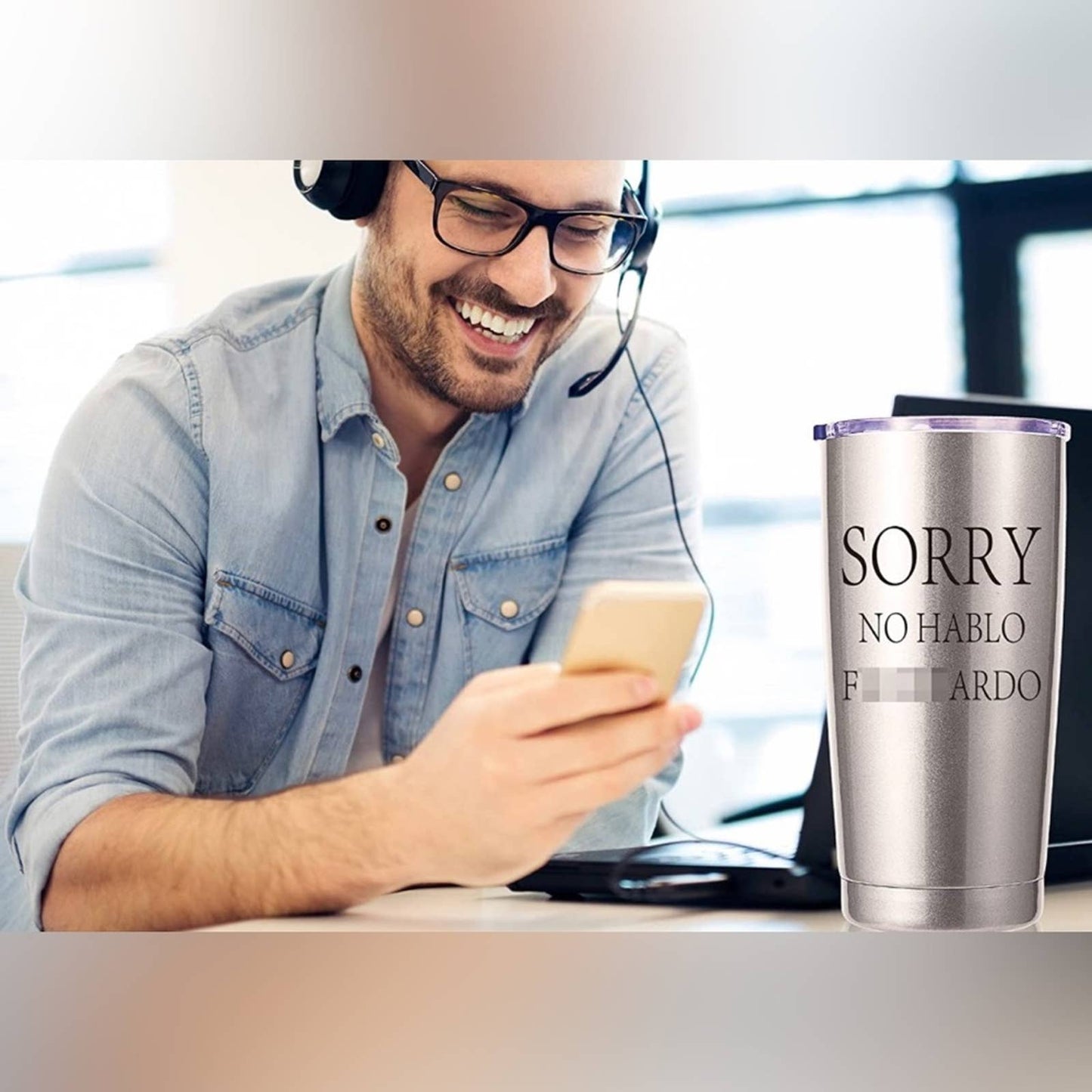 Men Gifts.20 OZ Travel Mug Tumbler.Gag Gifts for Men (Stainless Steel)