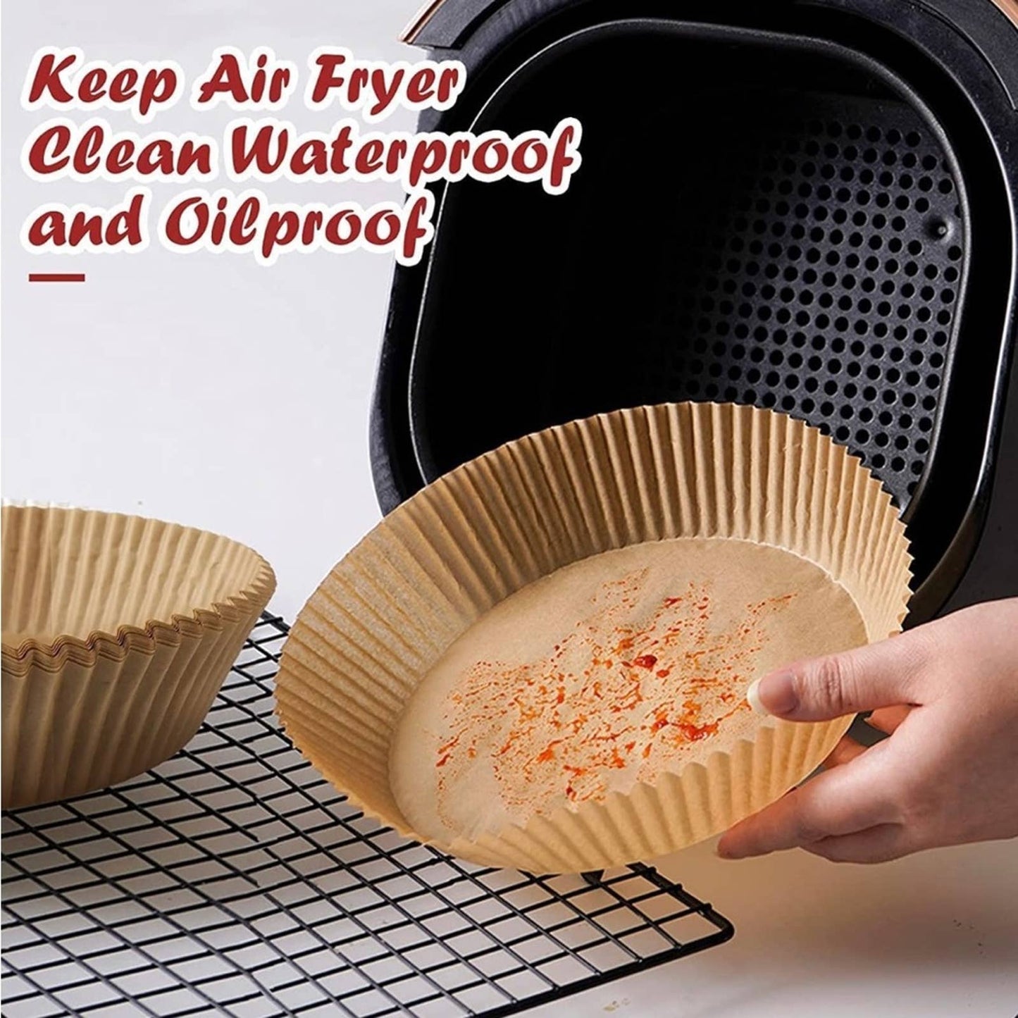 Air Fryer Disposable Paper Liner 100PCS Round Air Fryer Paper Liners 6.3 Consign