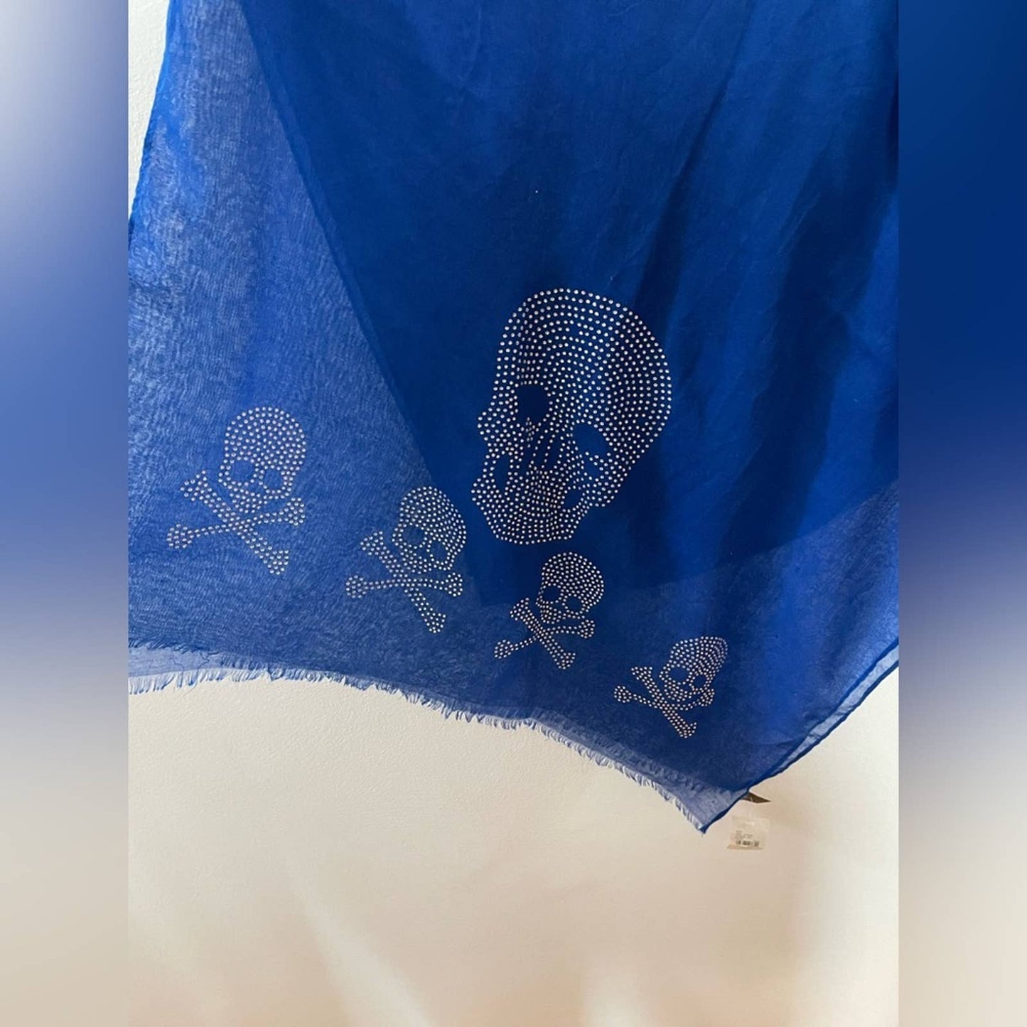 Lane Bryant Blue Skull Scarf