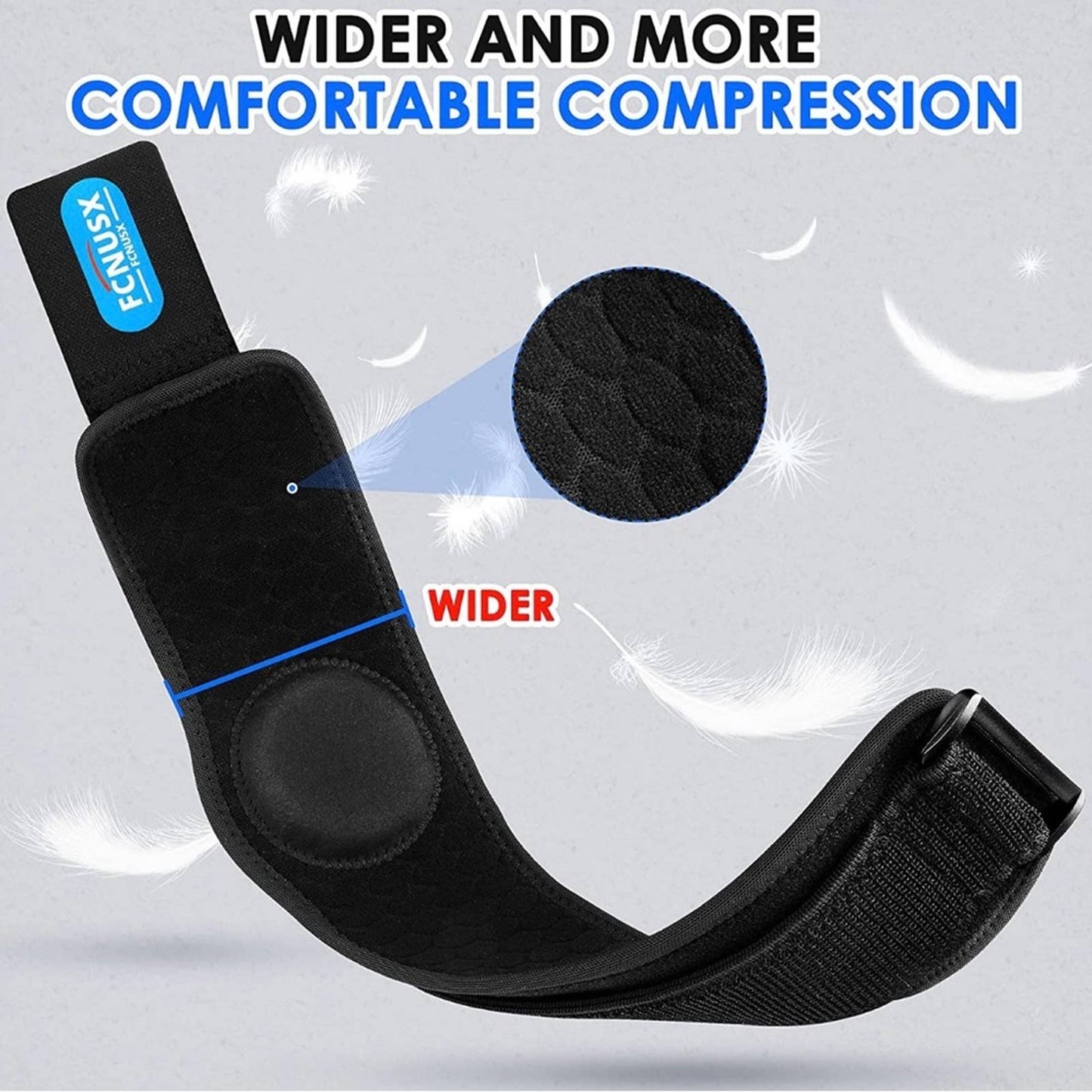 Elbow Brace for Tendonitis for Men & Women (Medium, Fits 7-11.5 Inches)