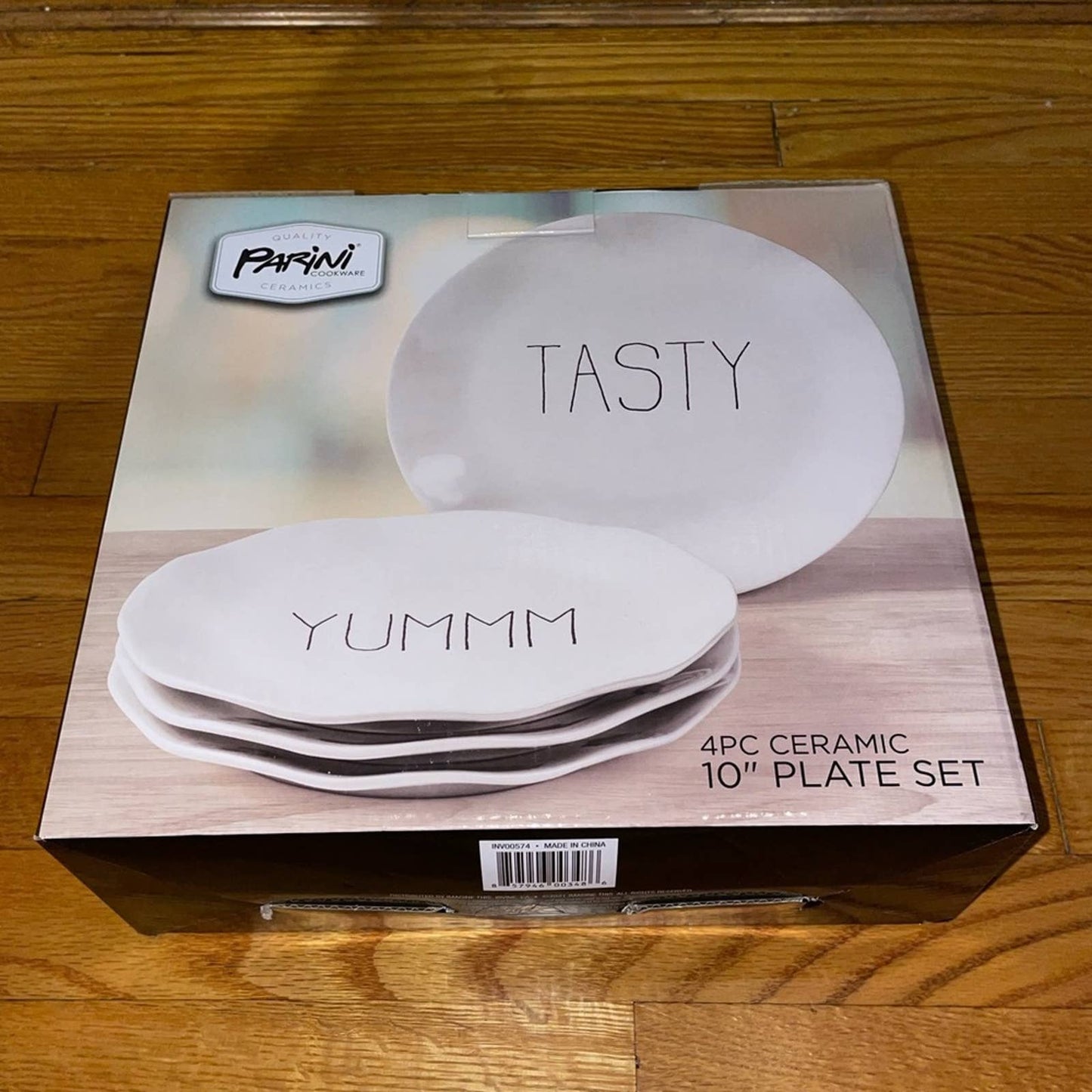 Parini 4PC Ceramic 10” Plate Set